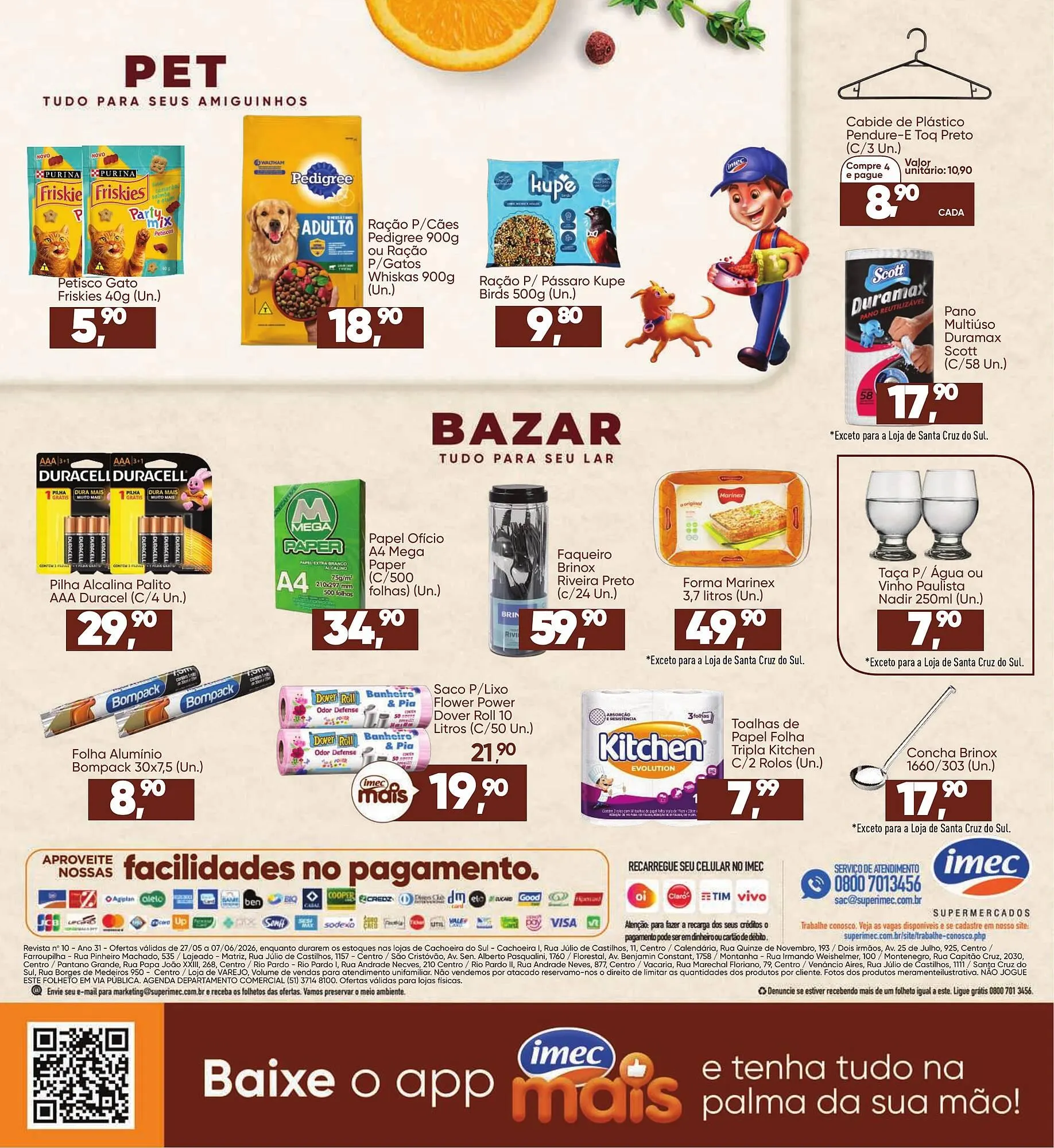 Encarte de Catálogo Imec Supermercados 27 de maio até 7 de junho 2026 - Pagina 16