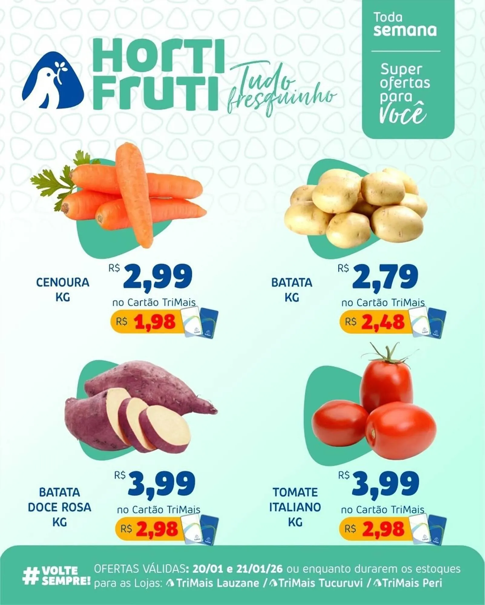 Encarte de Catálogo Trimais Supermercado 20 de janeiro até 21 de janeiro 2026 - Pagina 1