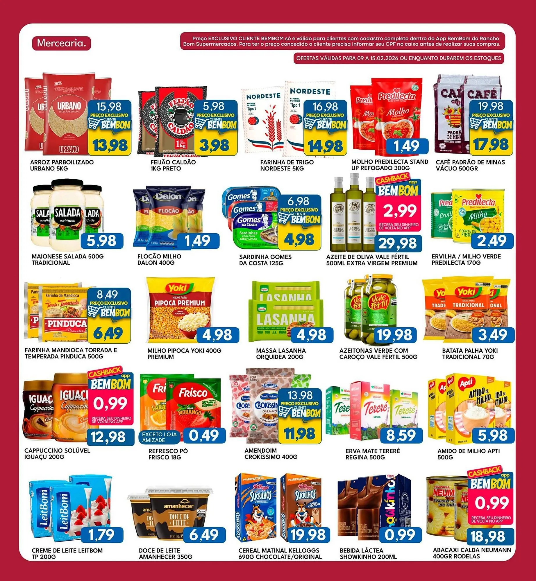 Encarte de Catálogo Rancho Bom Supermercados 9 de fevereiro até 15 de fevereiro 2026 - Pagina 2