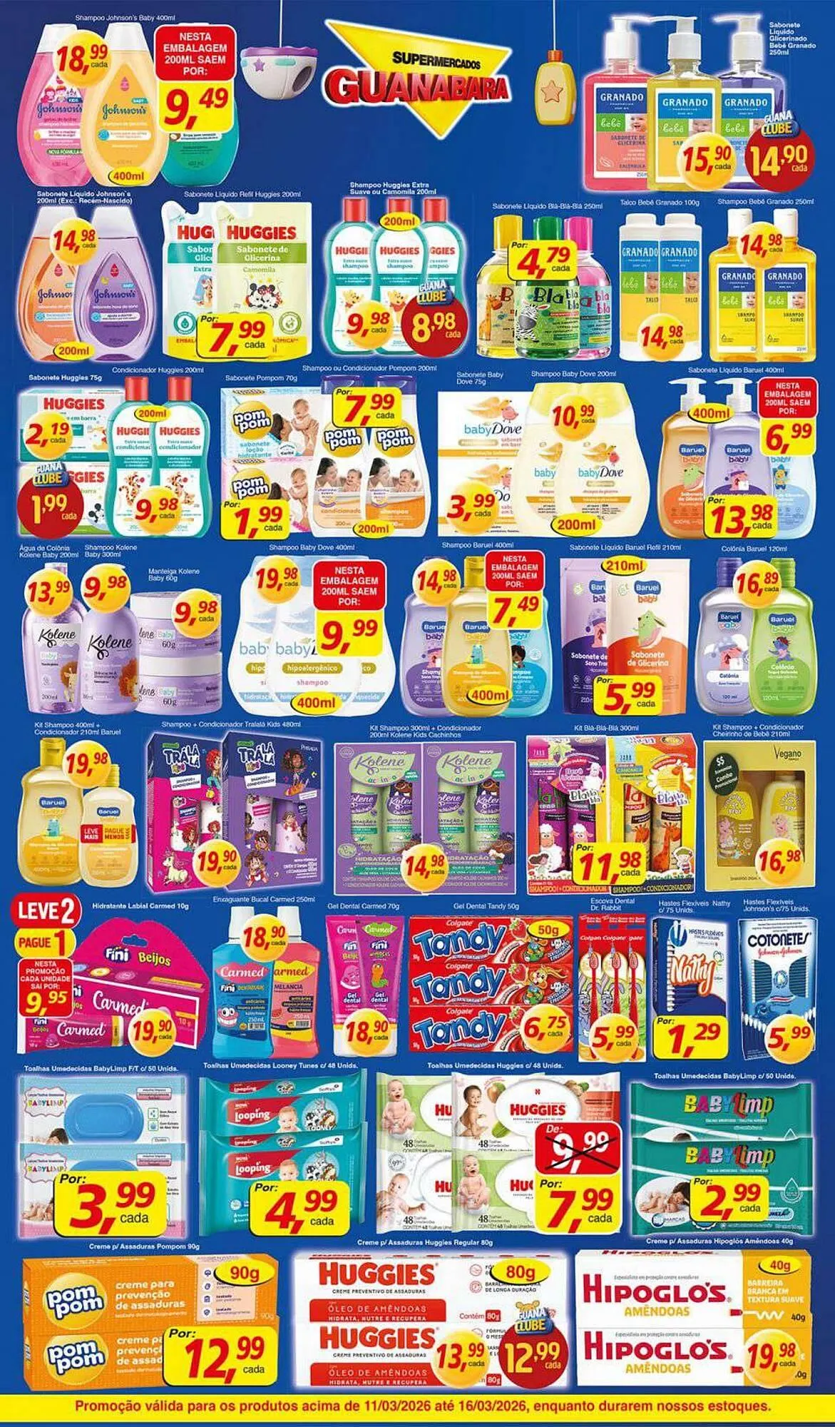 Encarte de Encarte Supermercados Guanabara 11 de março até 16 de março 2026 - Pagina 10