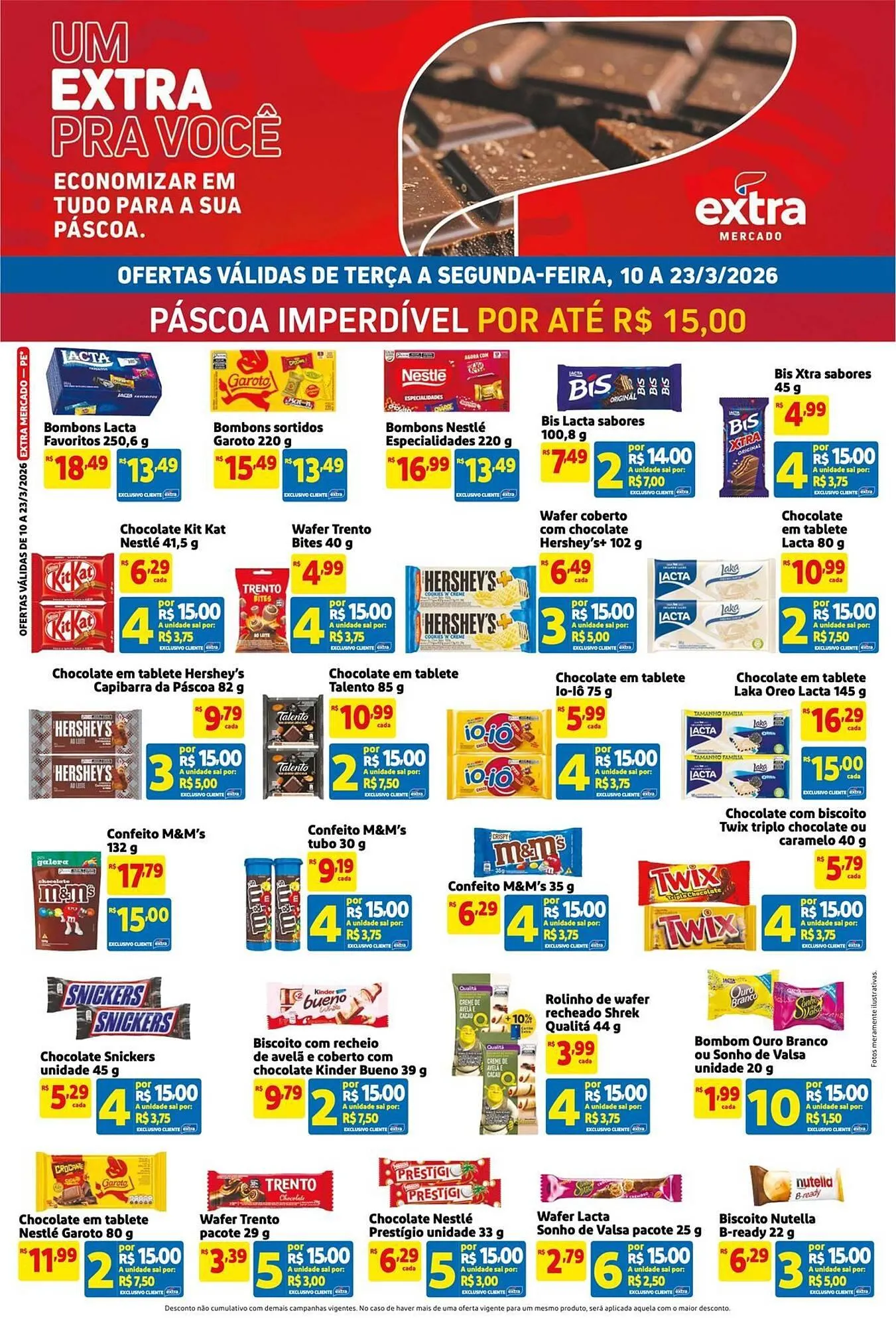 Encarte de Encarte Mercado Extra 10 de março até 23 de março 2026 - Pagina 1