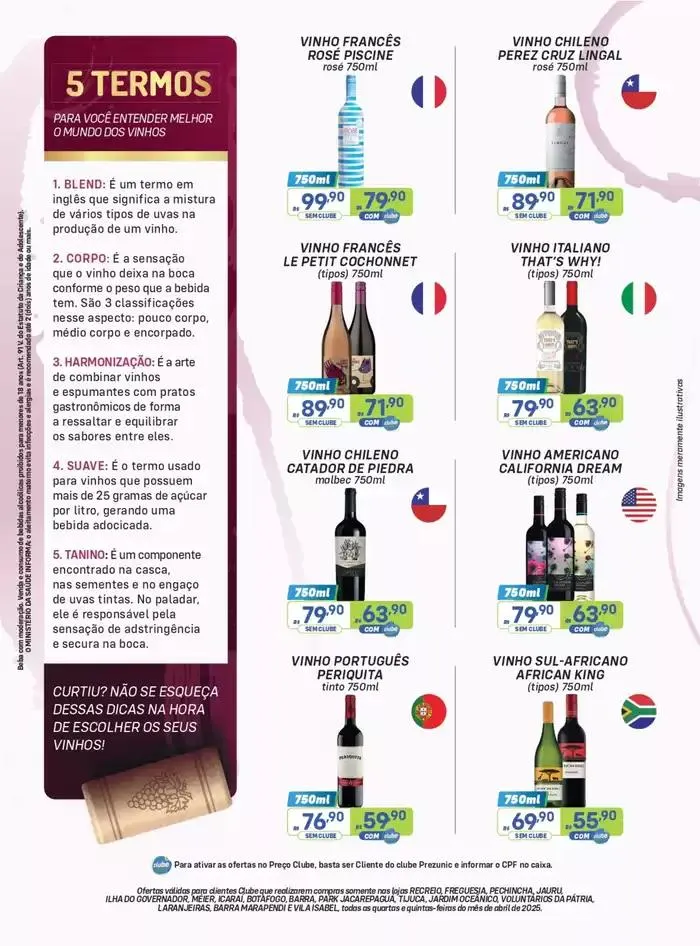 Encarte de Adega Prezunic 1 de abril até 30 de abril 2025 - Pagina 4