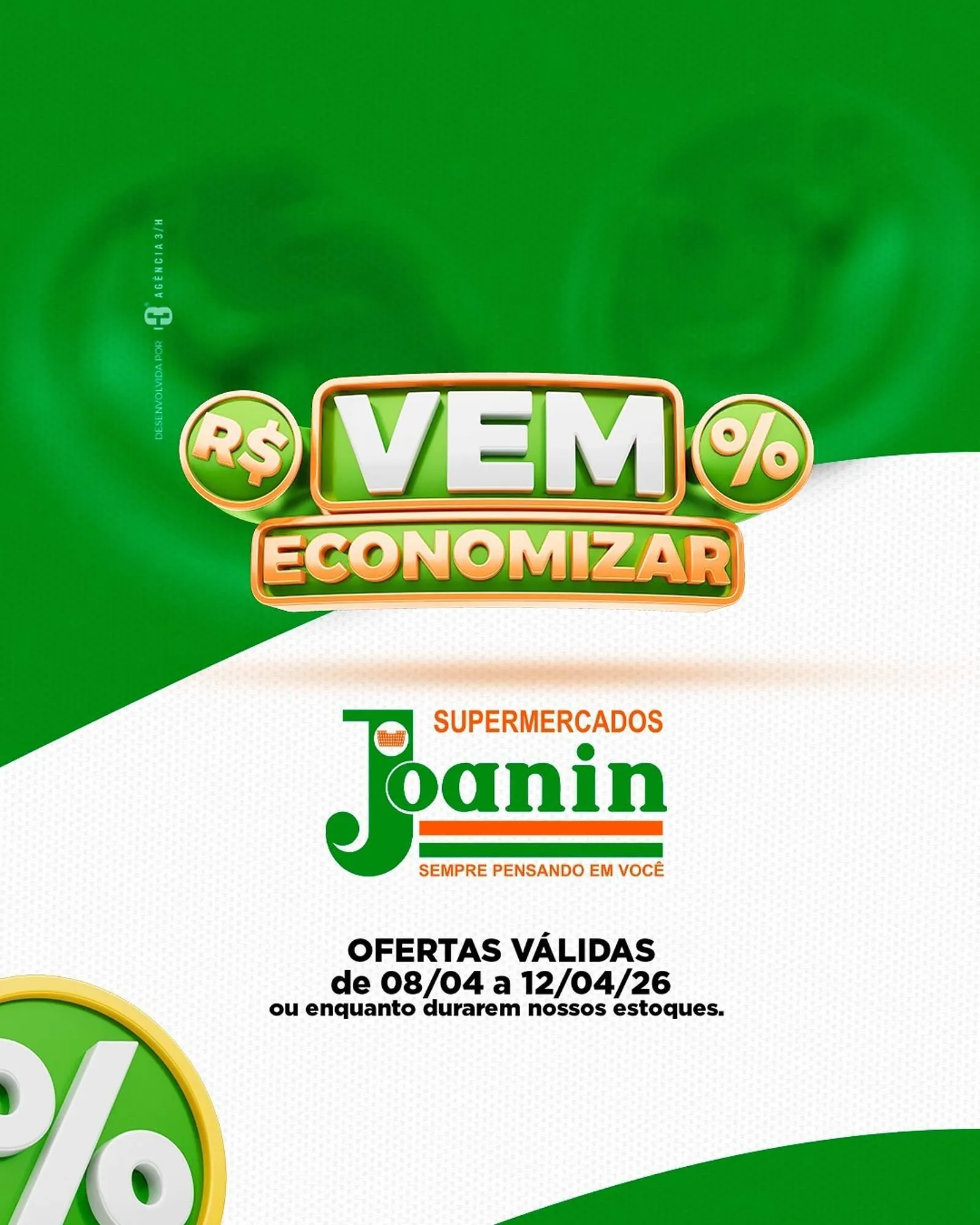 Encarte de Catálogo Supermercados Joanin 8 de abril até 12 de abril 2026 - Pagina 1