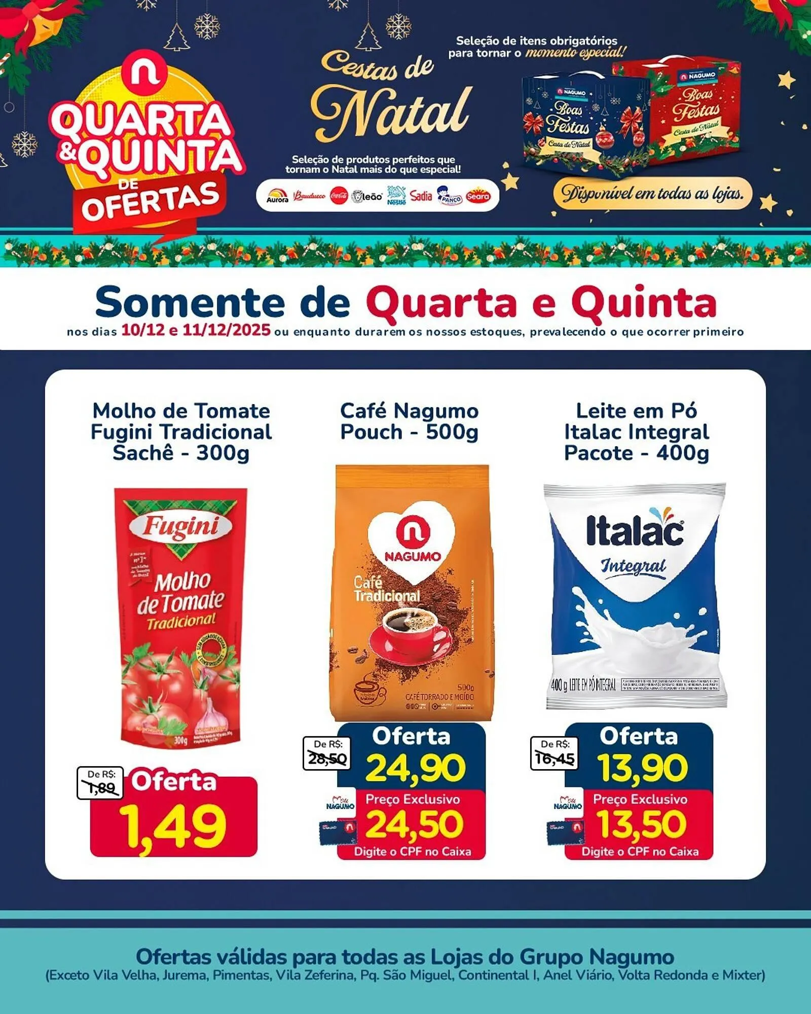 Encarte de Folheto Nagumo 10 de dezembro até 11 de dezembro 2025 - Pagina 1