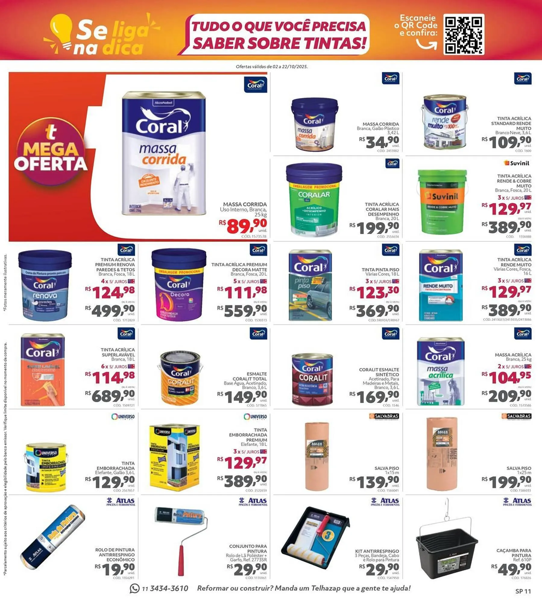 Encarte de Catálogo Telhanorte 2 de outubro até 22 de outubro 2025 - Pagina 11