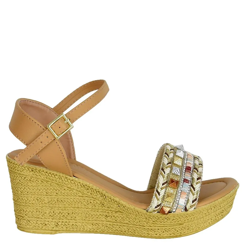 SANDALIA ANABELA PIRAMIDES DI SANTINNI