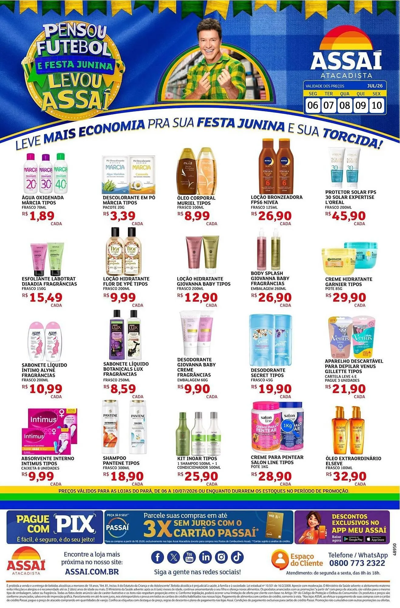 Encarte de Encarte Assaí Atacadista 6 de julho até 11 de julho 2026 - Pagina 1
