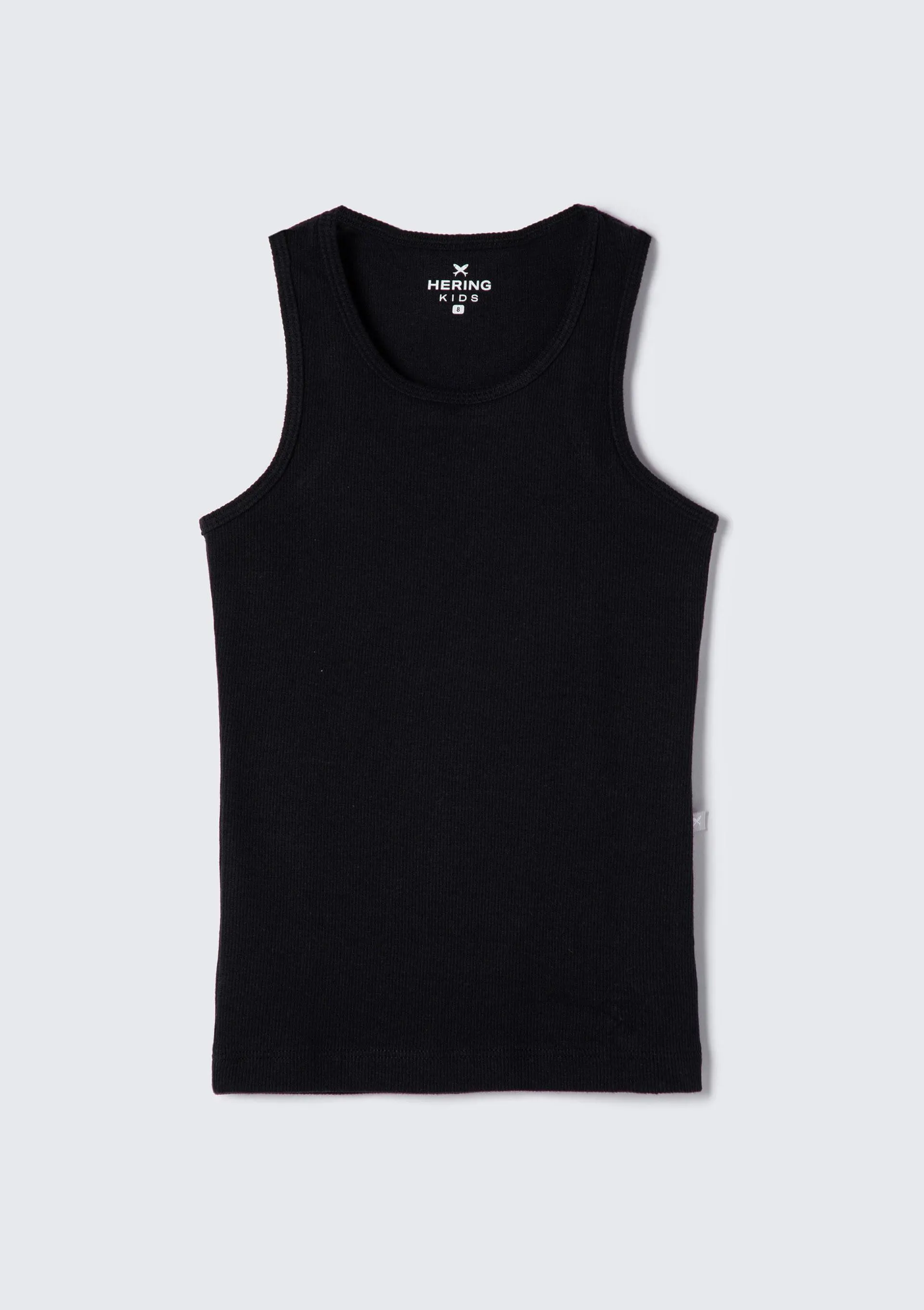 Regata Básica Infantil Menina Em Ribana - Preto