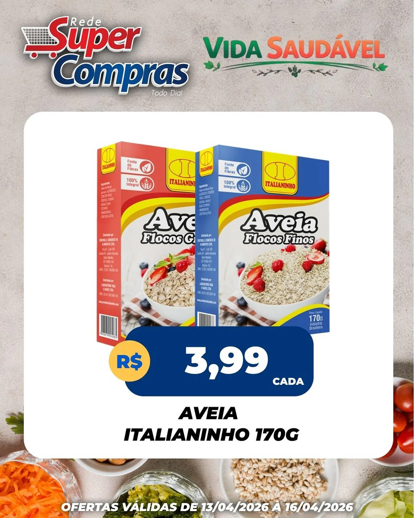 Encarte de Encarte Rede Super Compras 13 de abril até 16 de abril 2026 - Pagina 1