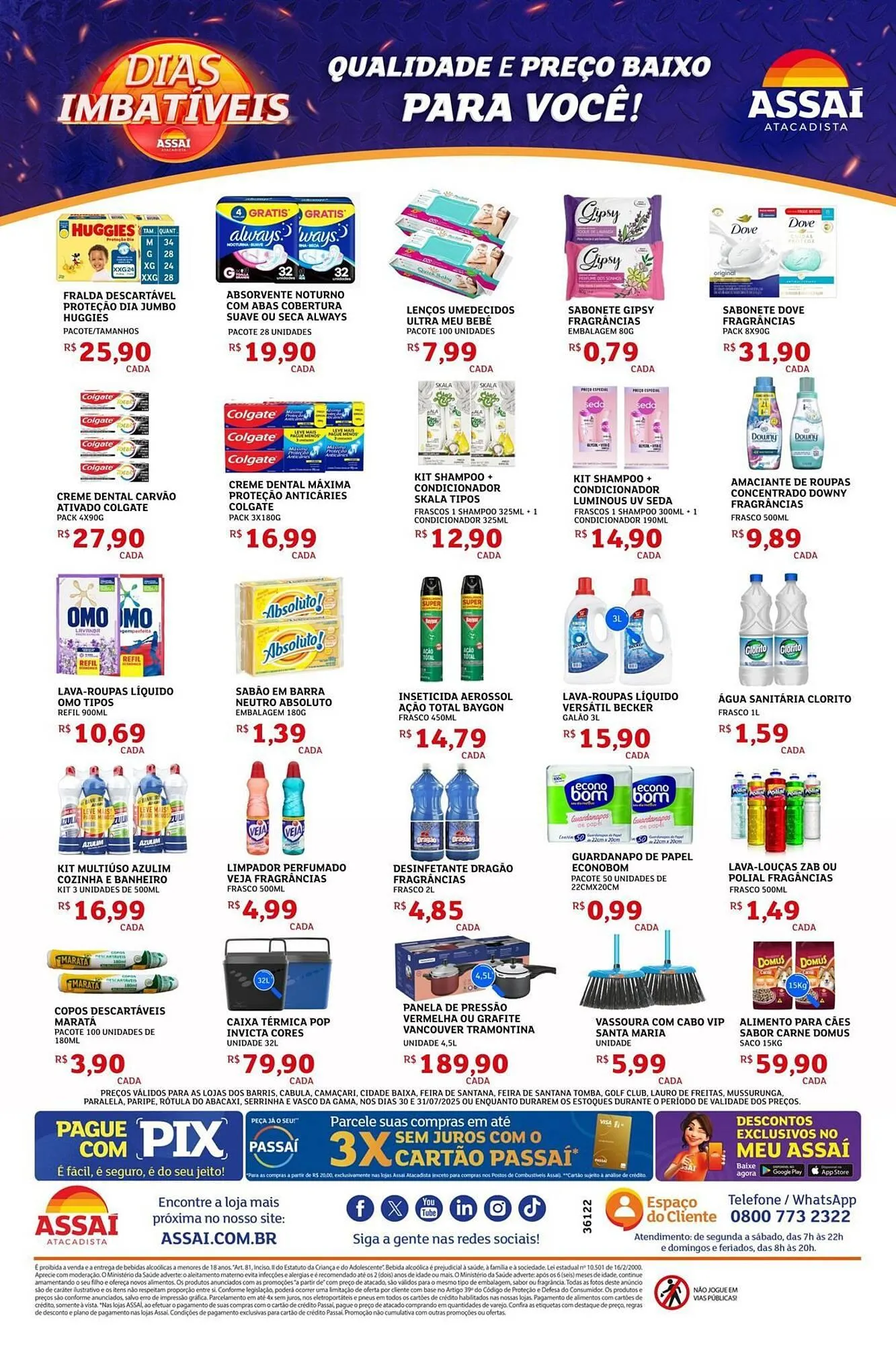 Encarte de Catálogo Assaí Atacadista 31 de julho até 31 de julho 2025 - Pagina 1