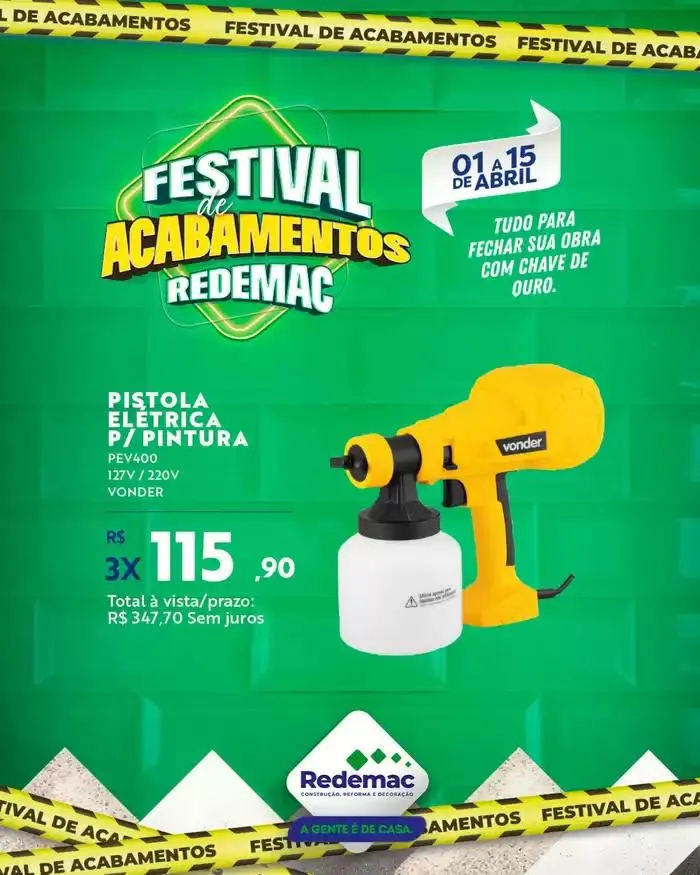 Encarte de Festival De Acabamentos Redemac 2 de abril até 15 de abril 2025 - Pagina 1