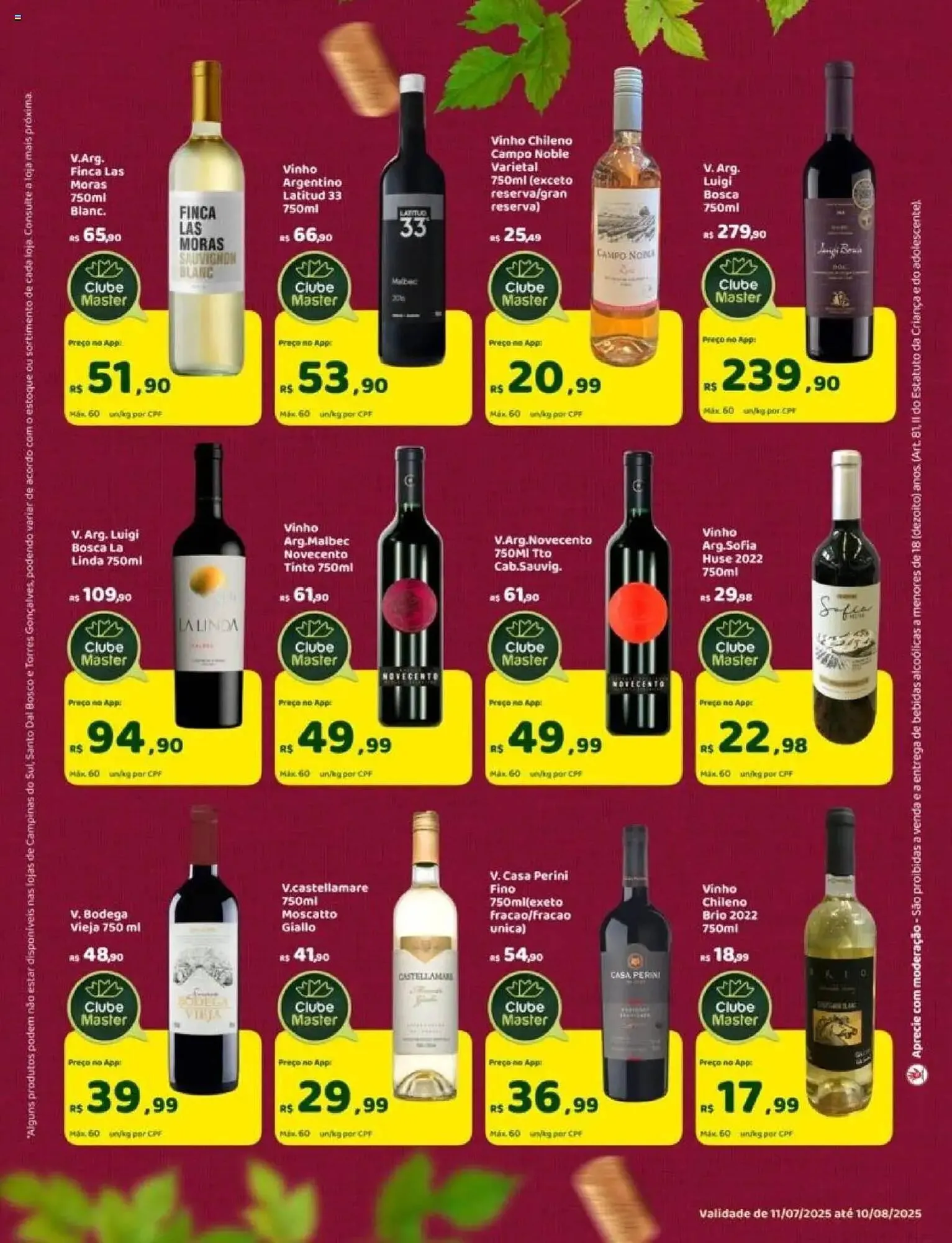 Encarte de Catálogo Master Supermercados 11 de julho até 11 de agosto 2025 - Pagina 6