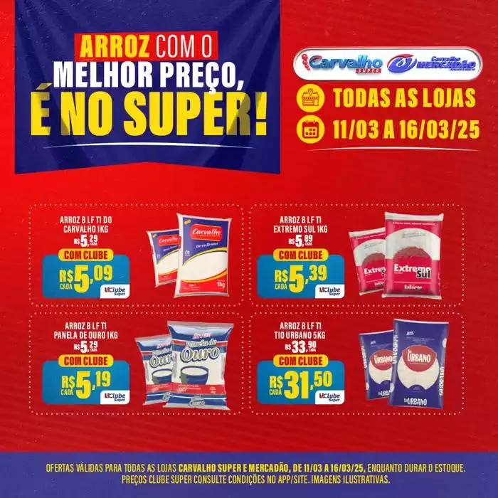 Encarte de Encarte Carvalho Supermercado 11 de março até 16 de março 2025 - Pagina 2