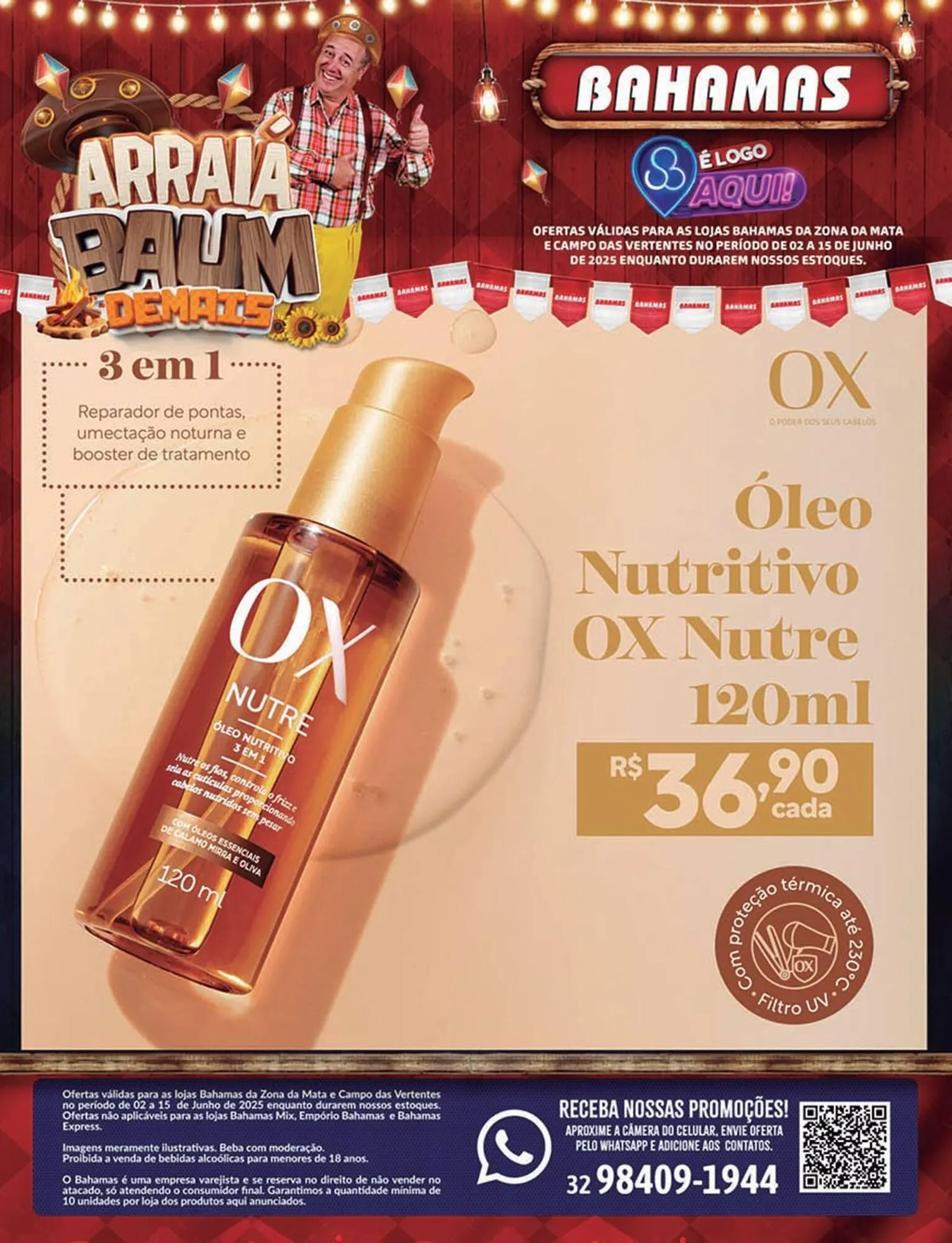 Encarte de Catálogo Bahamas Supermercados 2 de junho até 15 de junho 2025 - Pagina 1