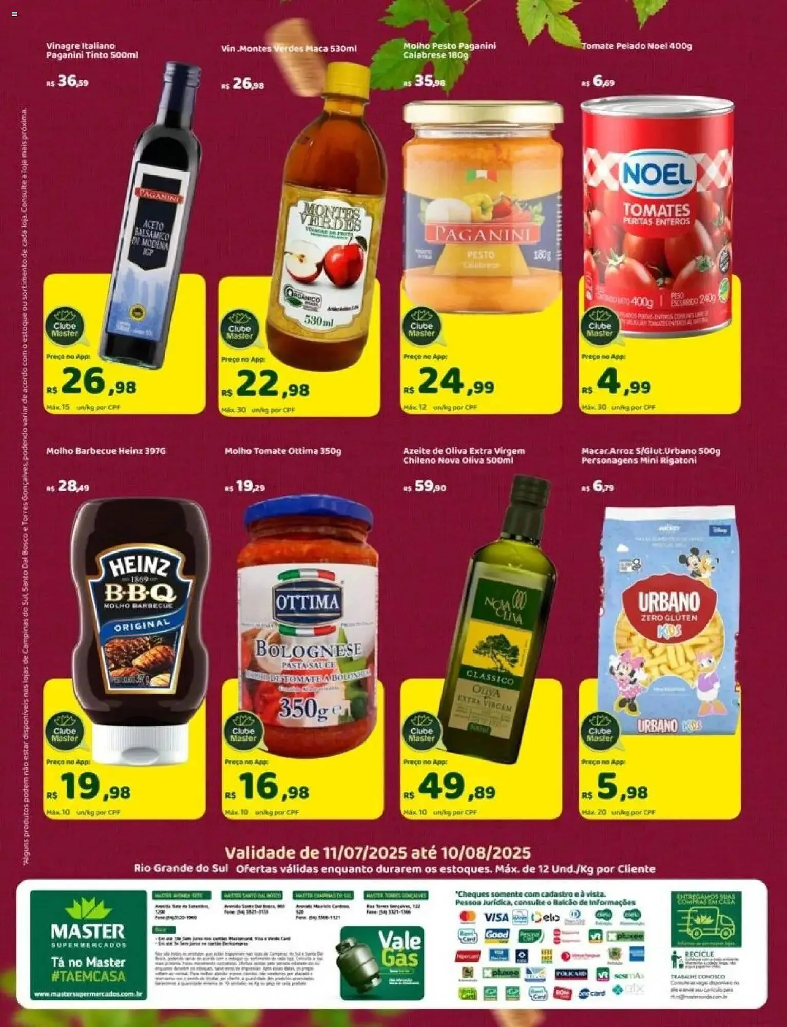 Encarte de Catálogo Master Supermercados 11 de julho até 11 de agosto 2025 - Pagina 20