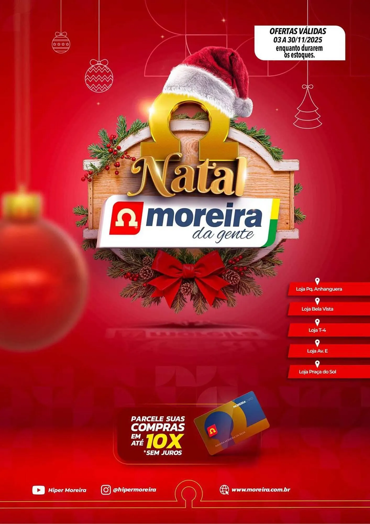 Encarte de Catálogo Hiper Moreira 3 de novembro até 30 de novembro 2025 - Pagina 1