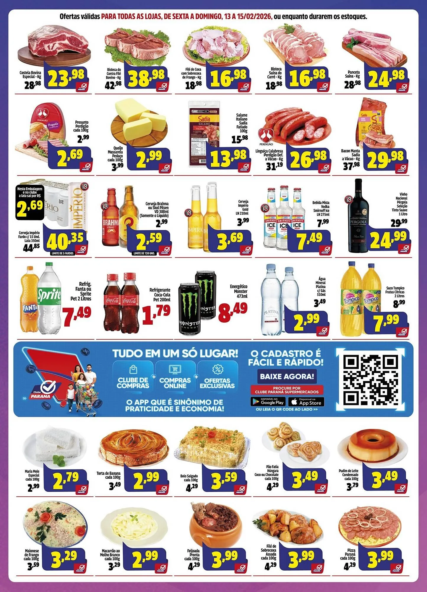 Encarte de Folheto Supermercado Paraná 12 de fevereiro até 15 de fevereiro 2026 - Pagina 2