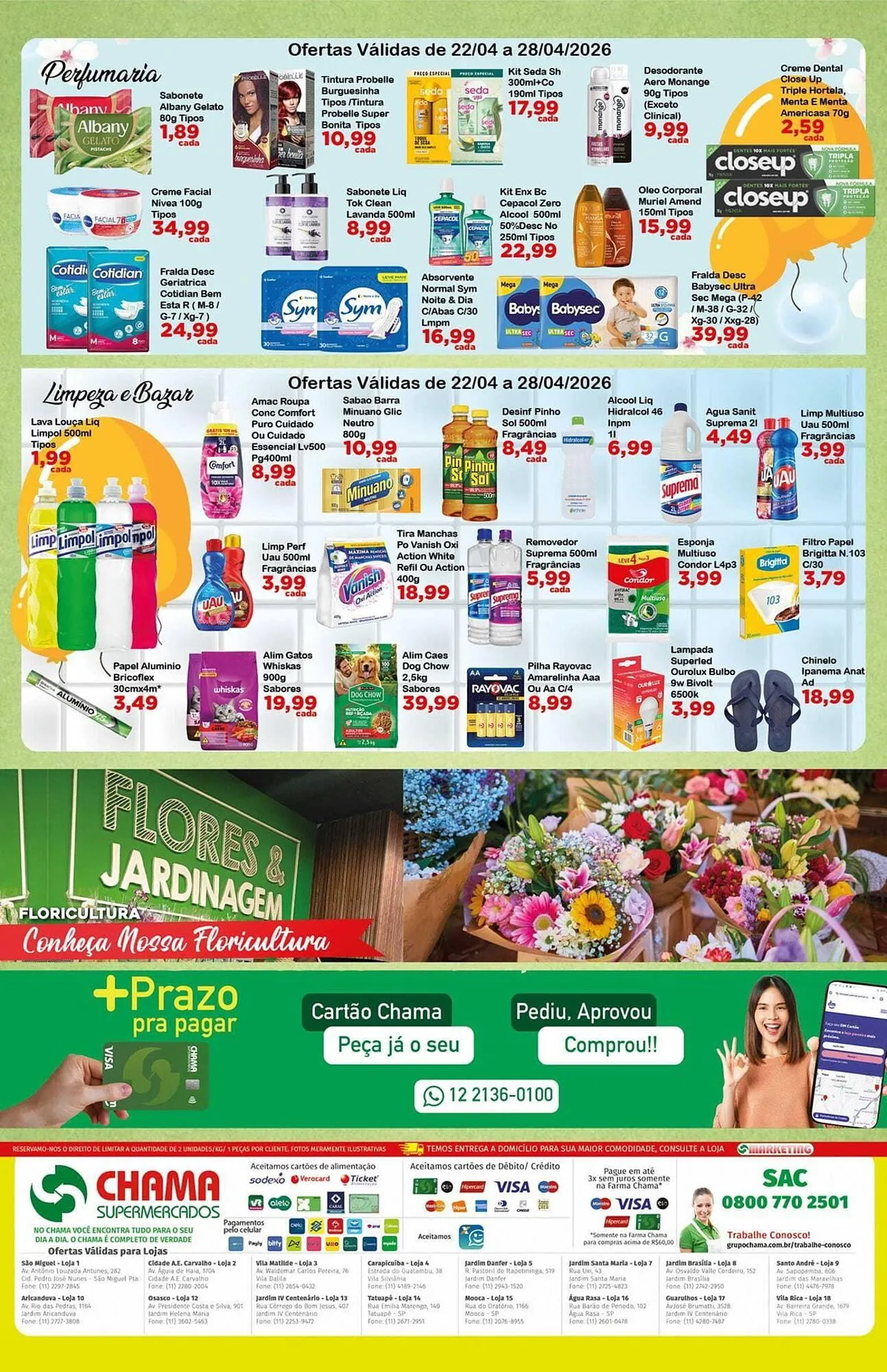 Encarte de Catálogo Chama Supermercados 22 de abril até 28 de abril 2026 - Pagina 4