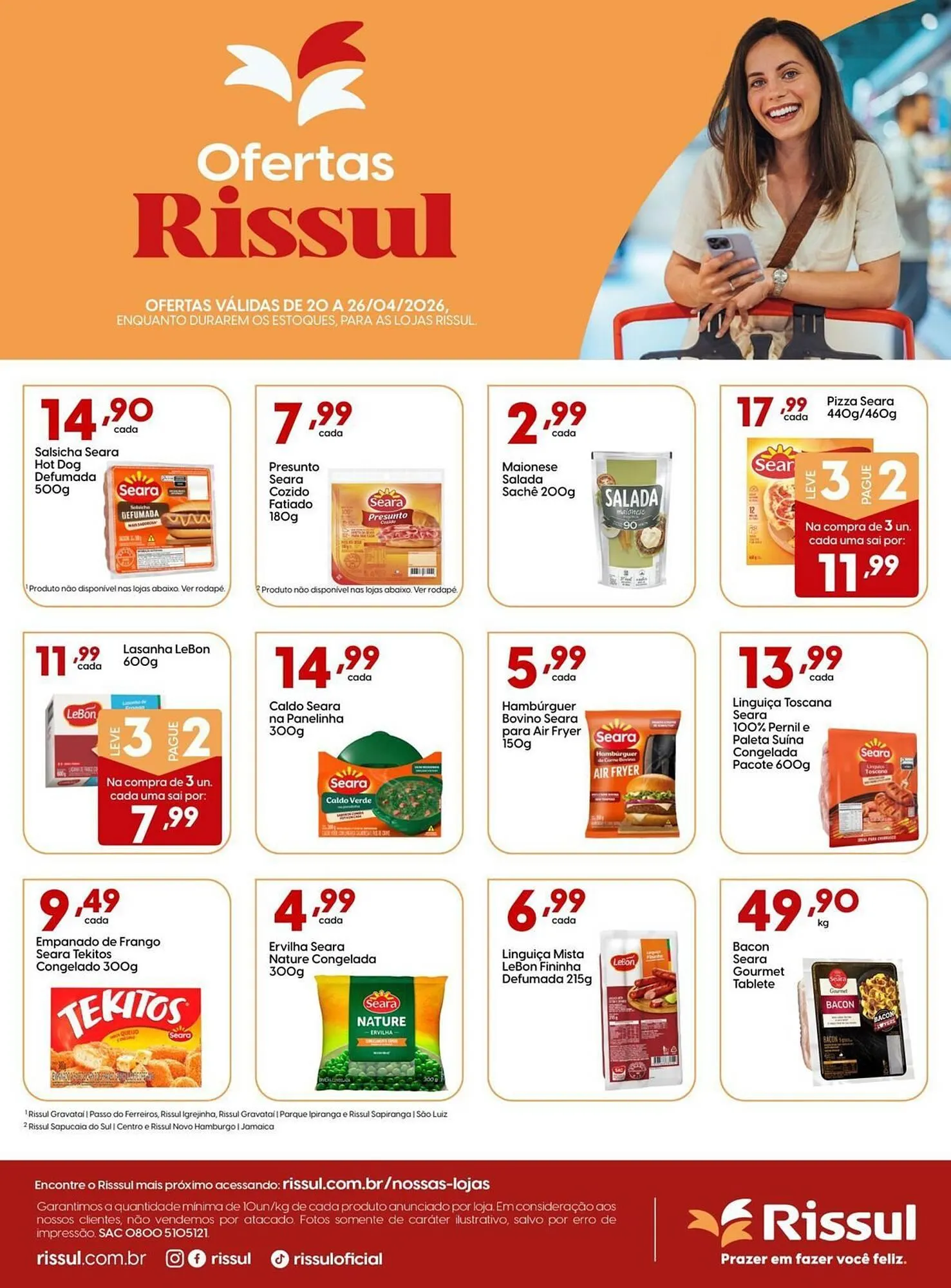 Encarte de Catálogo Supper Rissul 20 de abril até 26 de abril 2026 - Pagina 1