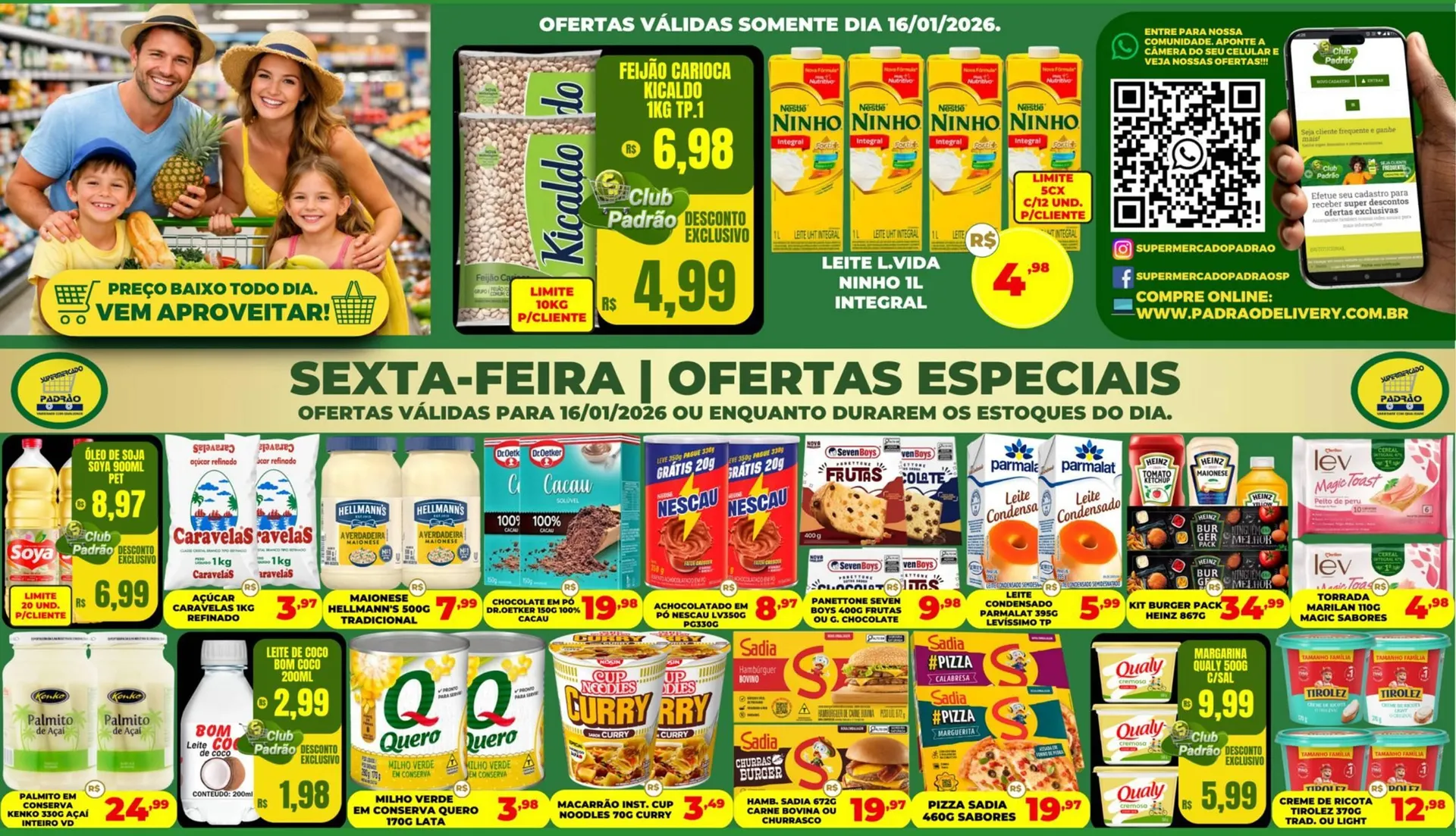 Encarte de Folheto Supermercado Padrão 16 de janeiro até 16 de janeiro 2026 - Pagina 1