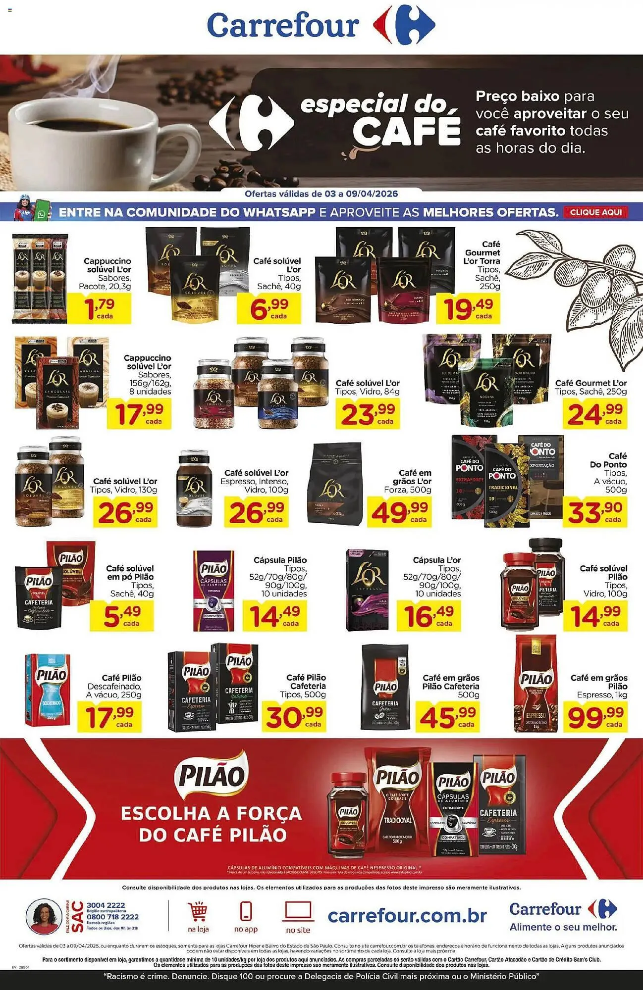 Encarte de Folheto Carrefour 3 de abril até 10 de abril 2026 - Pagina 1