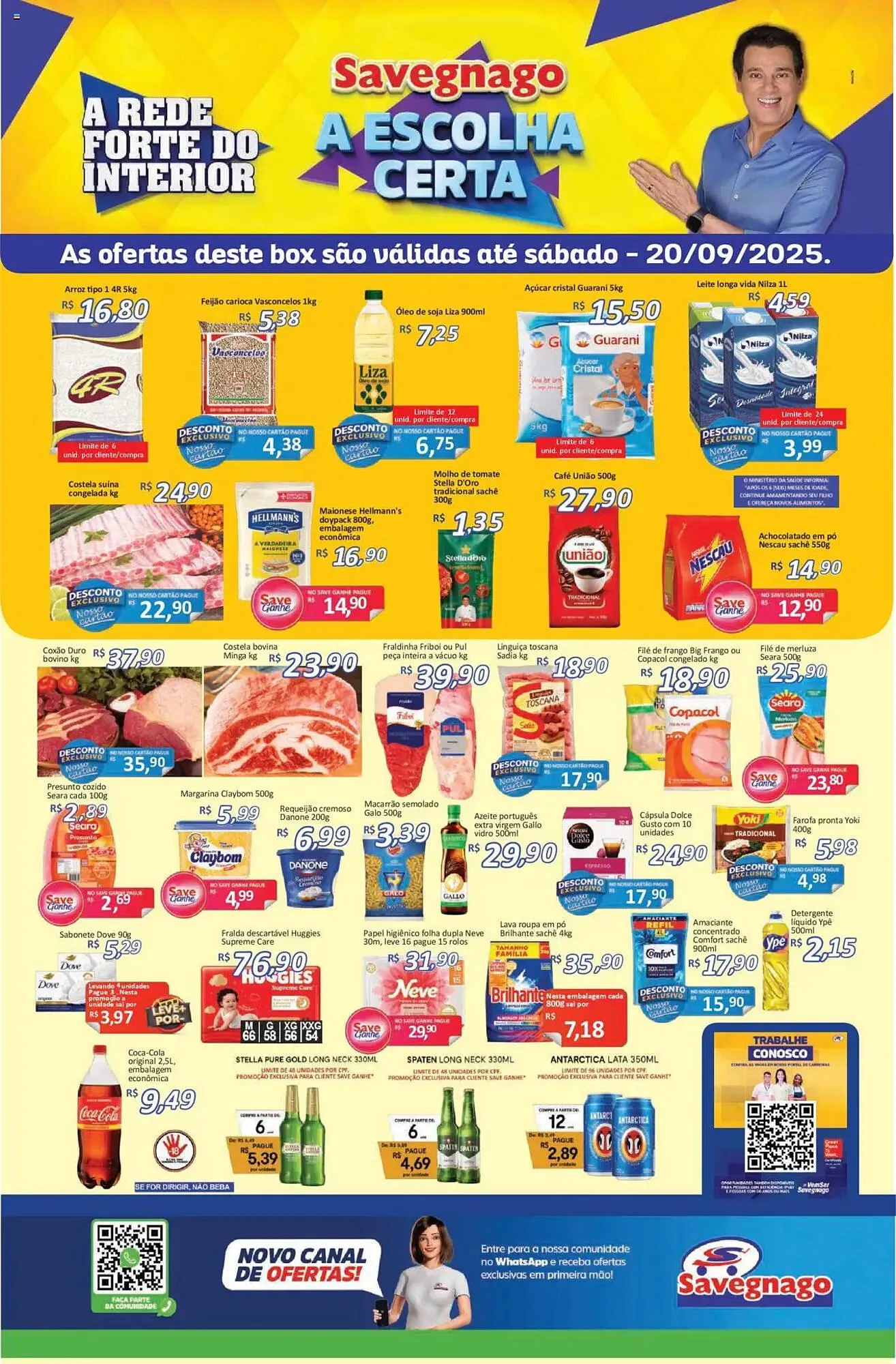 Encarte de Catálogo Supermercados Savegnago 18 de setembro até 21 de setembro 2025 - Pagina 1