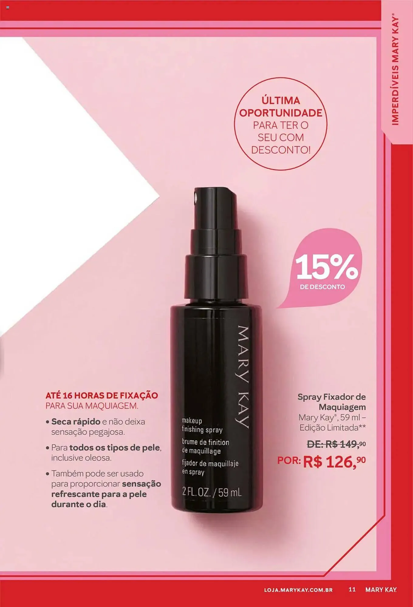 Encarte de Revista Mary Kay 1 de outubro até 1 de novembro 2025 - Pagina 11