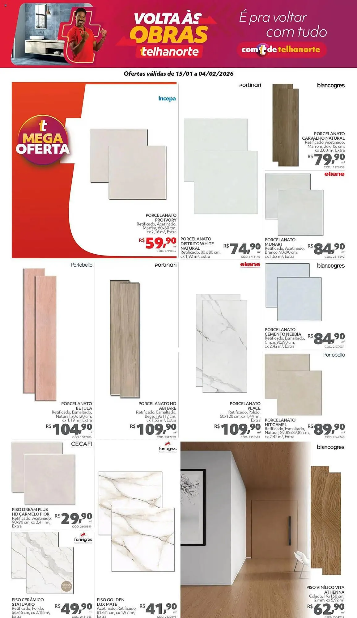 Encarte de Catálogo Telhanorte 15 de janeiro até 4 de fevereiro 2026 - Pagina 2