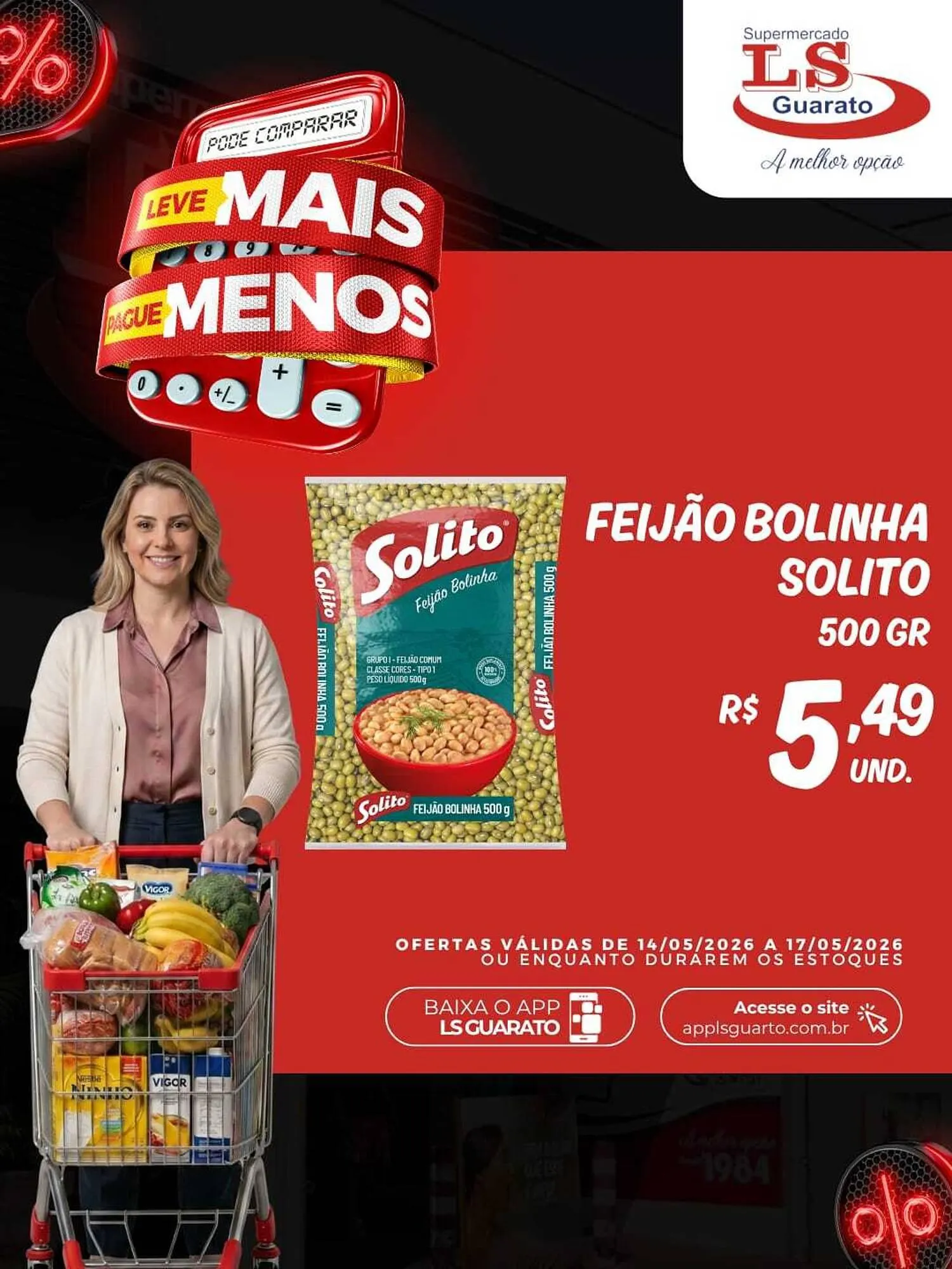 Encarte de Catálogo Supermercado LS Guarato 14 de maio até 17 de maio 2026 - Pagina 5