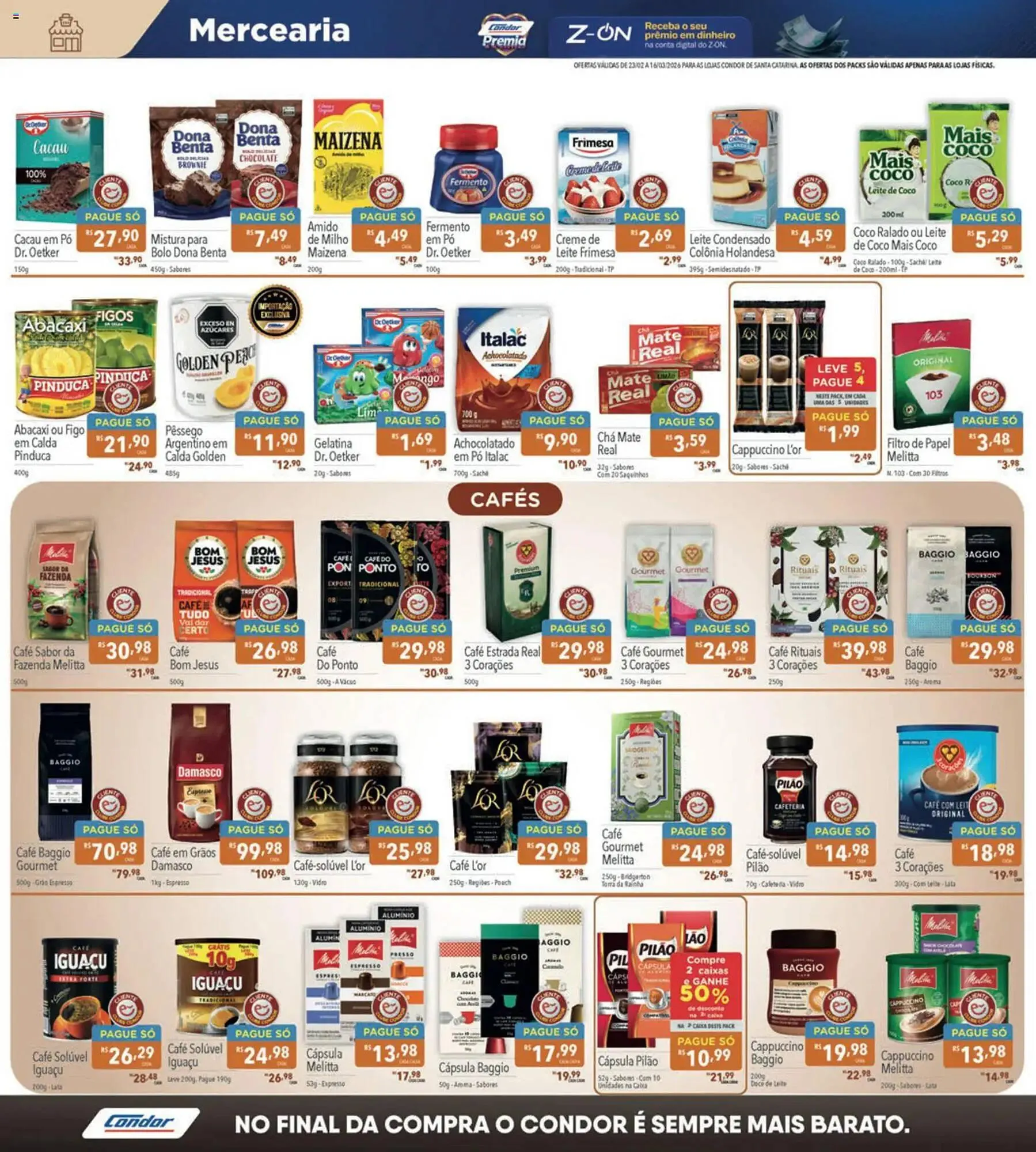 Encarte de Catálogo Supermercados Condor 23 de fevereiro até 16 de março 2026 - Pagina 4