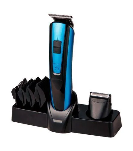 Cortador de Cabelo Preto com Azul Útil Eletro Bivolt