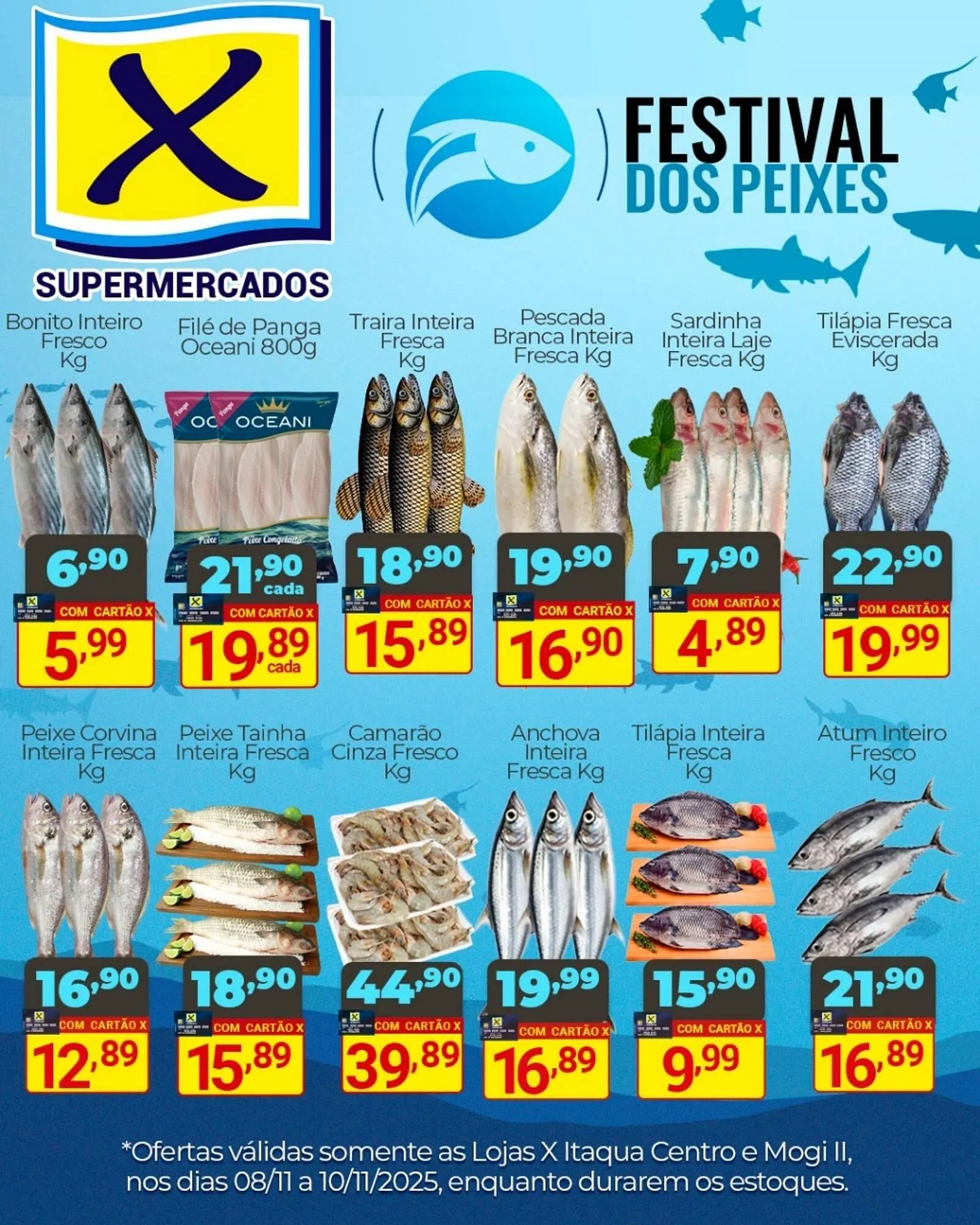 Encarte de Folheto X Supermercados 8 de novembro até 11 de novembro 2025 - Pagina 1