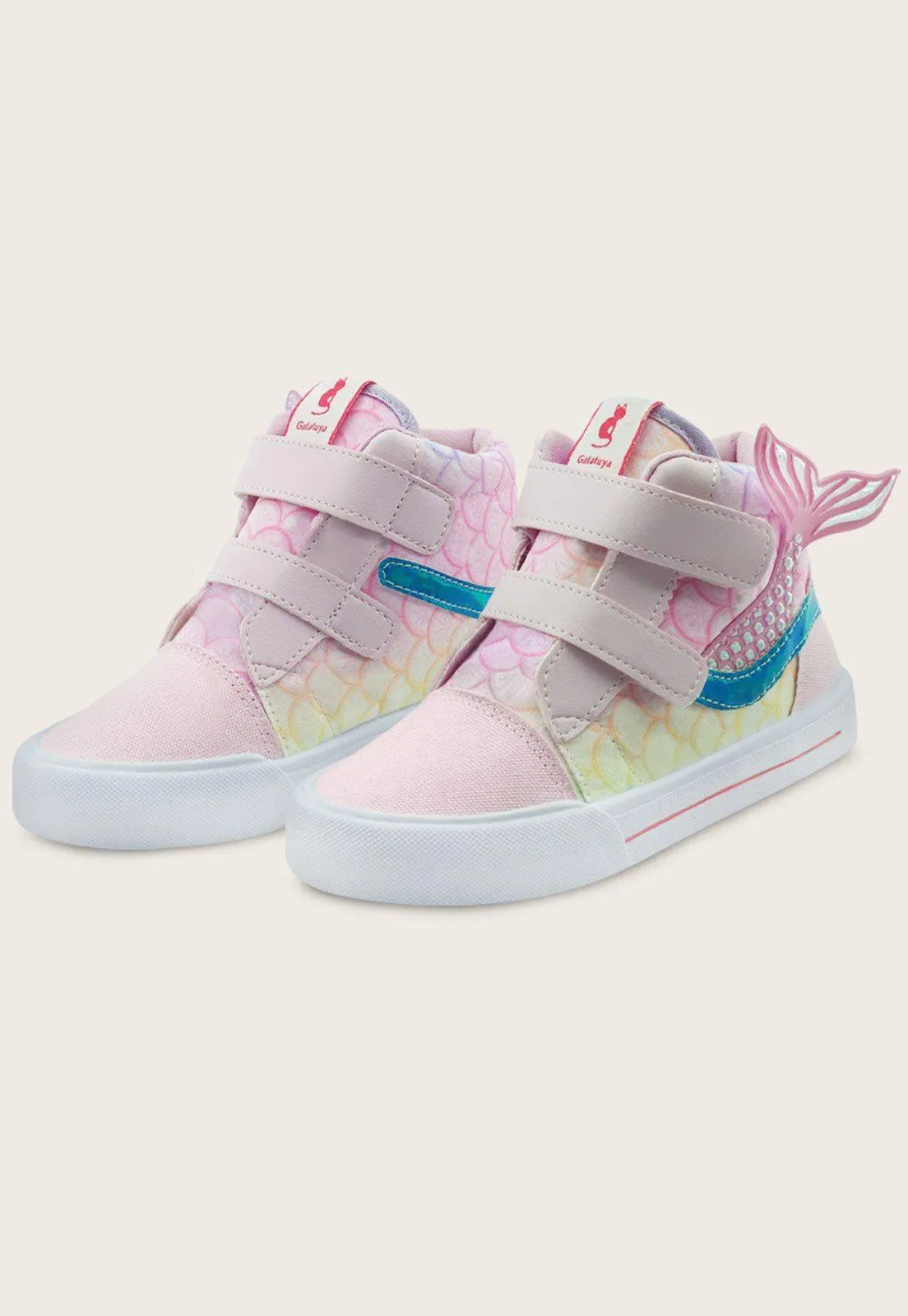 Tênis Infantil Gatatuya Mergulho da Sereia Rosa/Azul