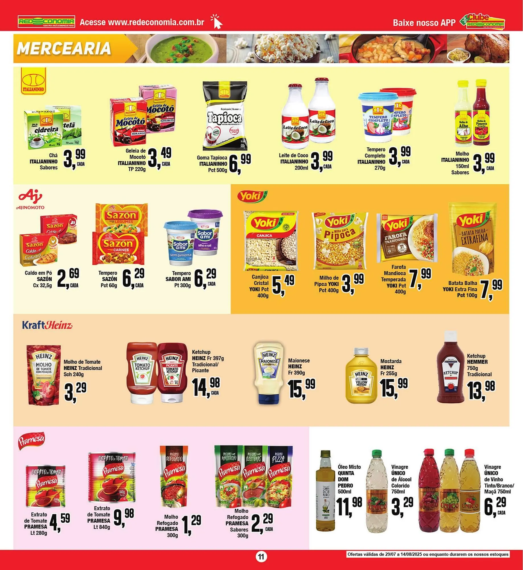 Encarte de Catálogo Rede Economia 1 de agosto até 3 de agosto 2025 - Pagina 11