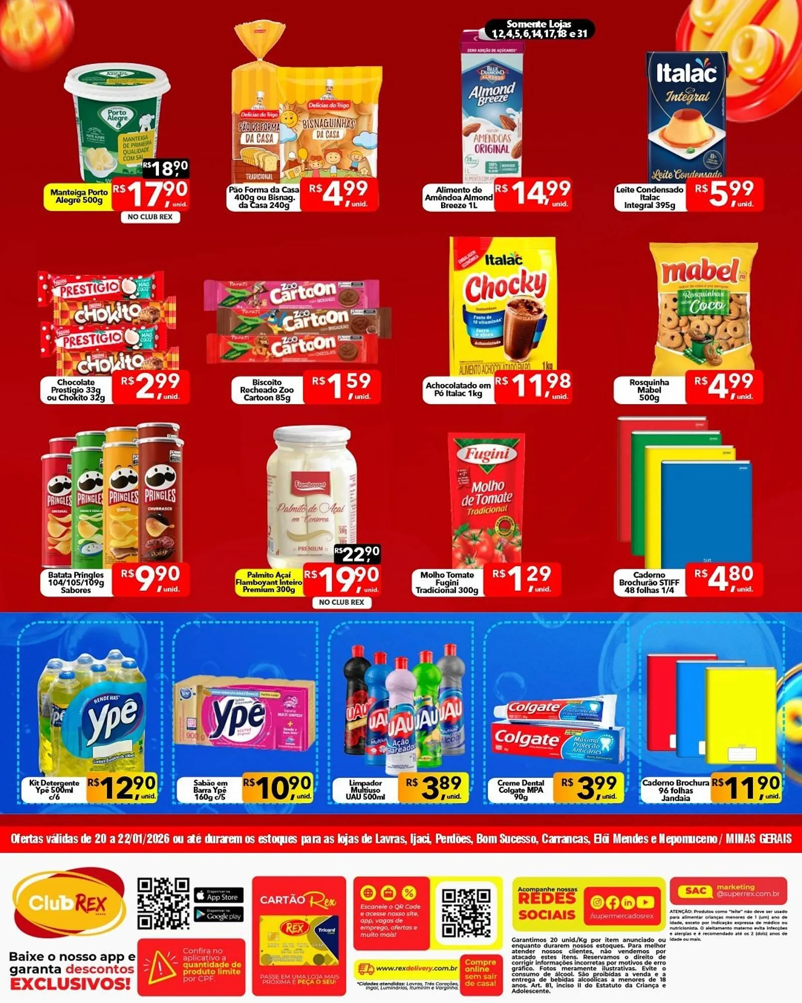 Encarte de Catálogo Supermercados Rex 20 de janeiro até 22 de janeiro 2026 - Pagina 2