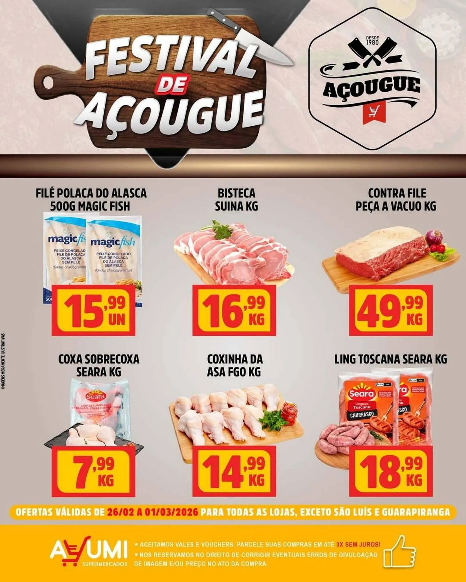 Encarte de Folheto Ayumi Supermercados 26 de fevereiro até 1 de março 2026 - Pagina 1