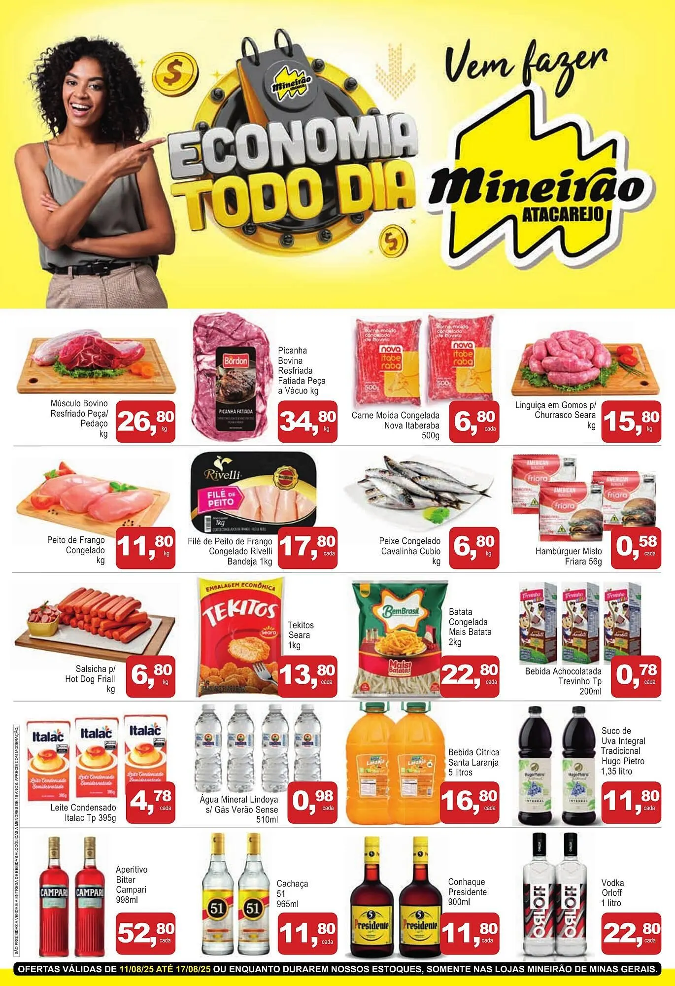 Encarte de Catálogo Mineirão Atacarejo 11 de agosto até 18 de agosto 2025 - Pagina 1