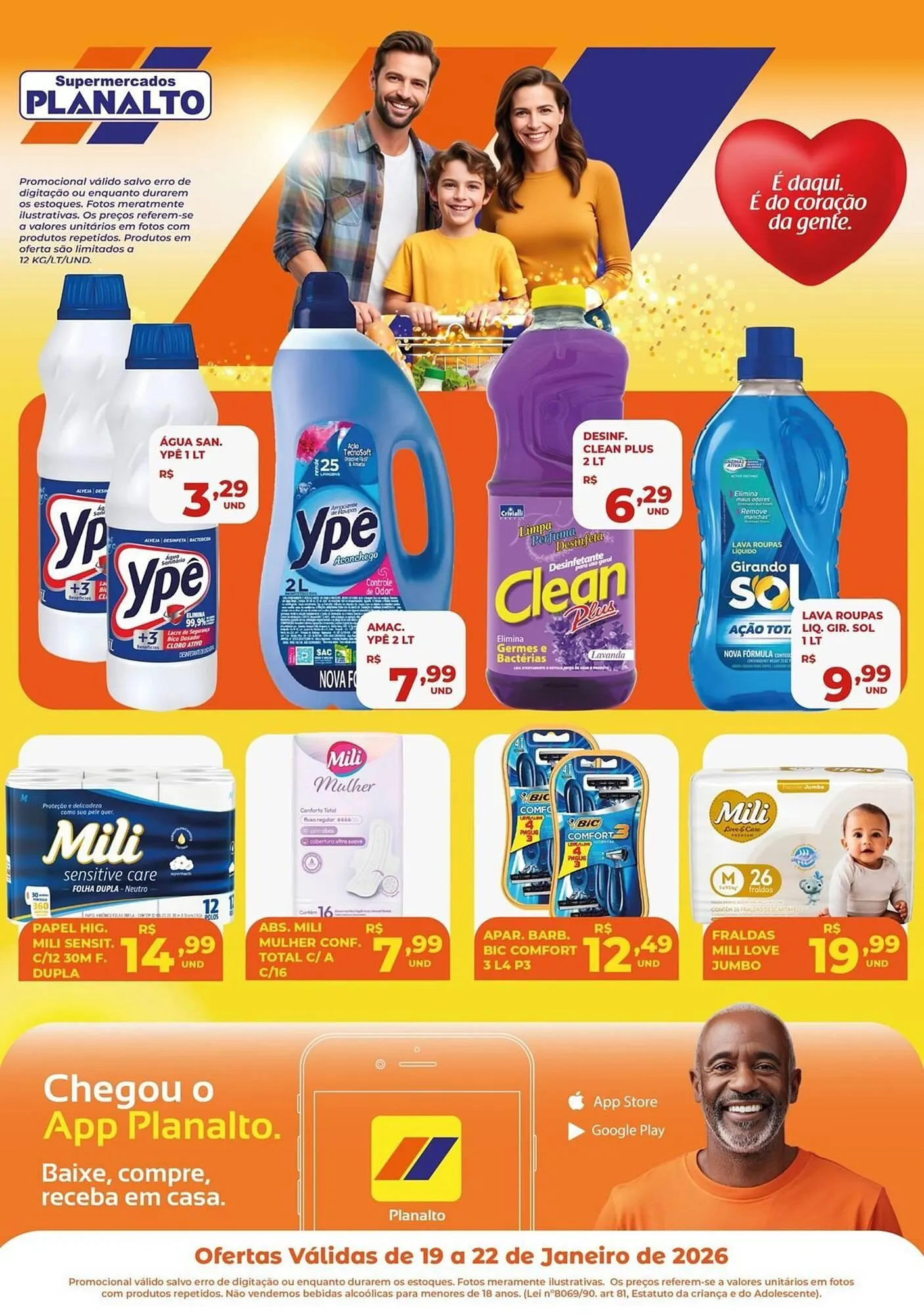 Encarte de Catálogo Supermercados Planalto 20 de janeiro até 22 de janeiro 2026 - Pagina 1