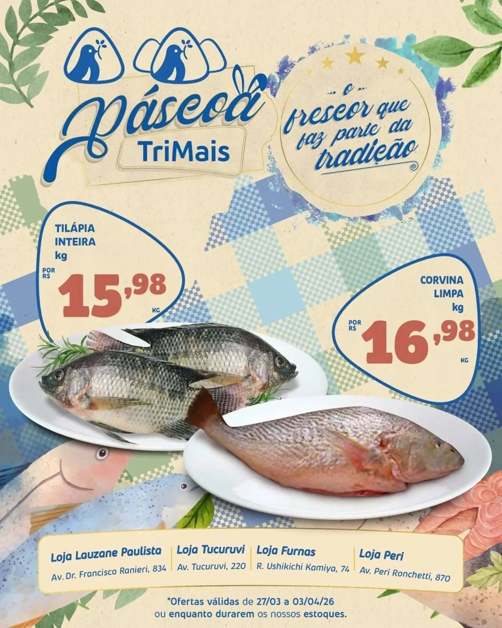 Encarte de Catálogo Trimais Supermercado 27 de março até 3 de abril 2026 - Pagina 1