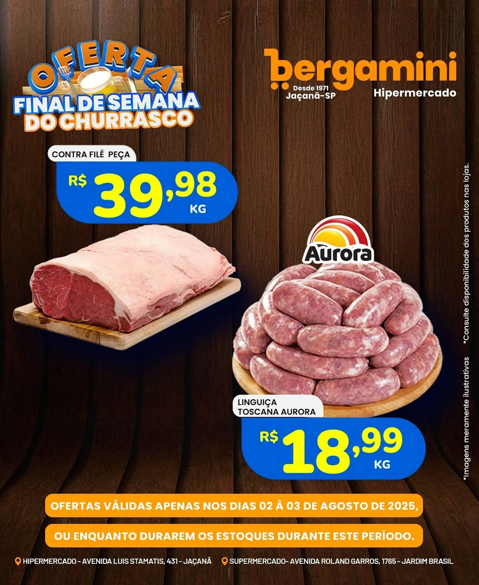 Encarte de Catálogo Supermercado Bergamini 1 de agosto até 3 de agosto 2025 - Pagina 1