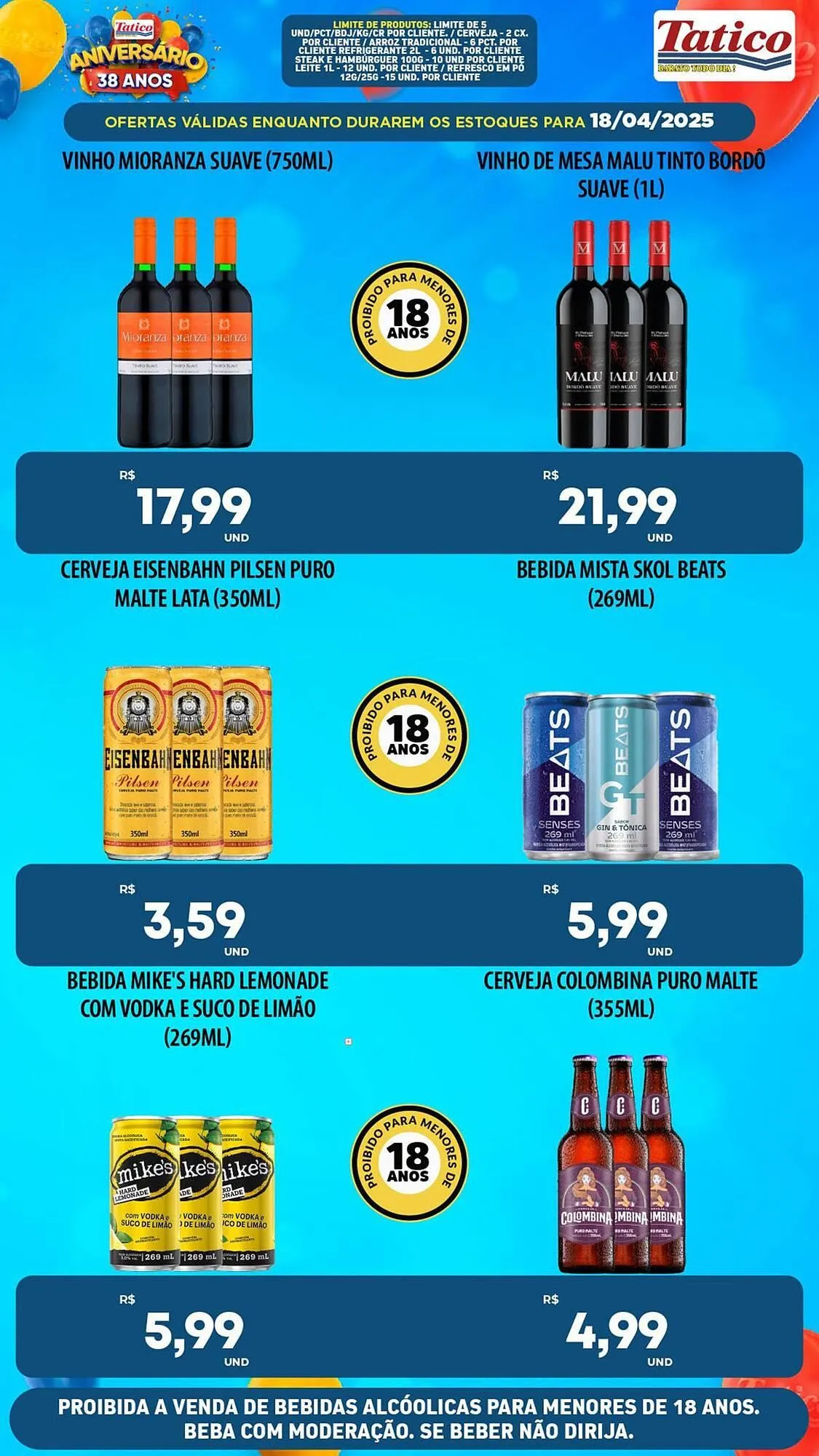 Encarte de Catálogo Tatico 18 de abril até 21 de abril 2025 - Pagina 37