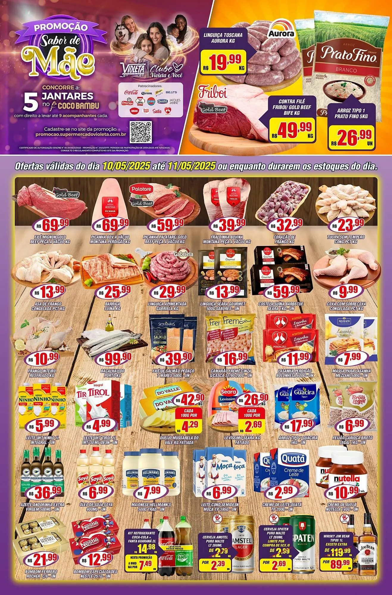 Encarte de Catálogo Violeta Supermercados 9 de maio até 11 de maio 2025 - Pagina 1