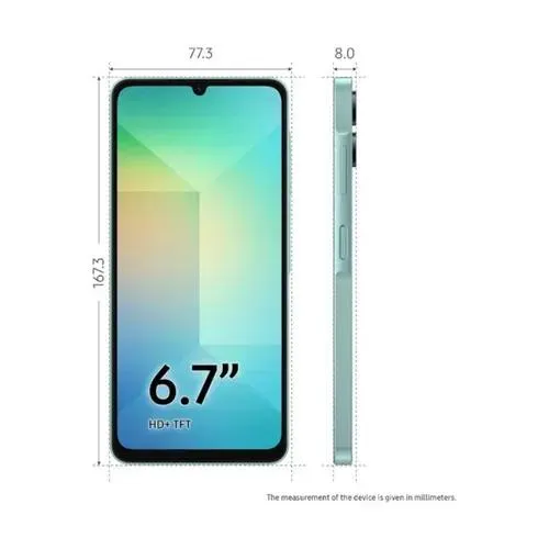 Smartphone Samsung Galaxy A06 128GB 4GB RAM 6,7" Câm. Dupla + Selfie 8MP