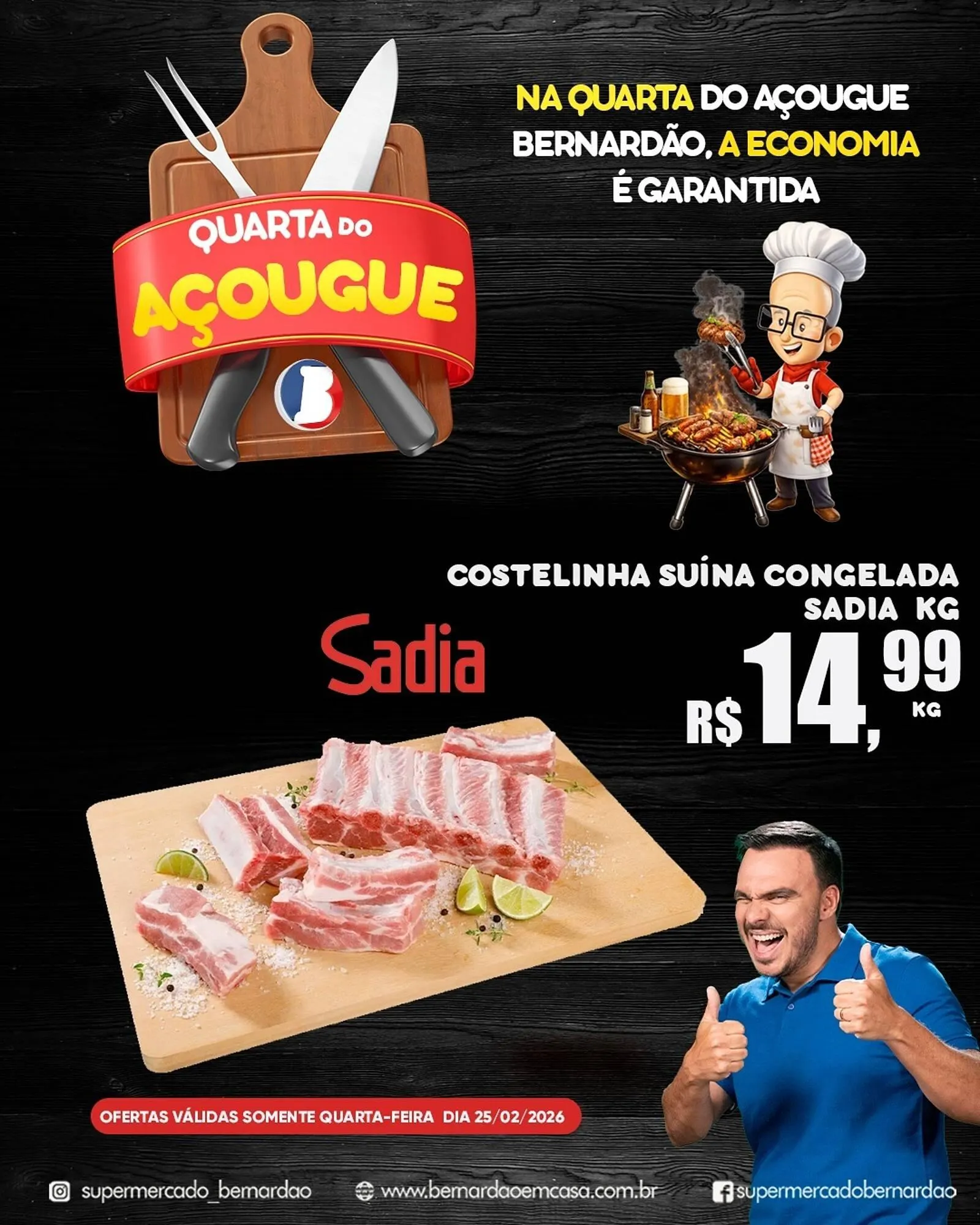 Encarte de Catálogo Supermercado Bernardão 25 de fevereiro até 25 de fevereiro 2026 - Pagina 1