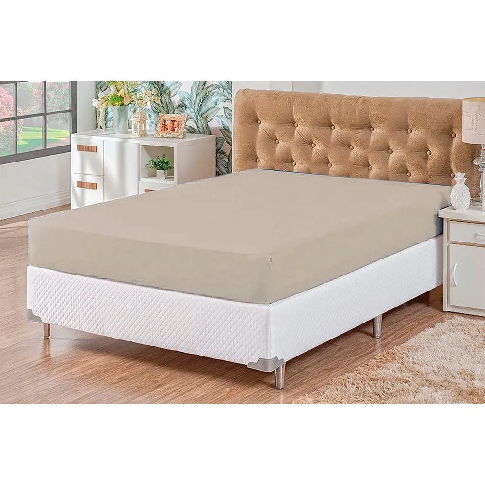 Lençol Avulso Queen Imperialle Com Elástico Avelã - Yohana