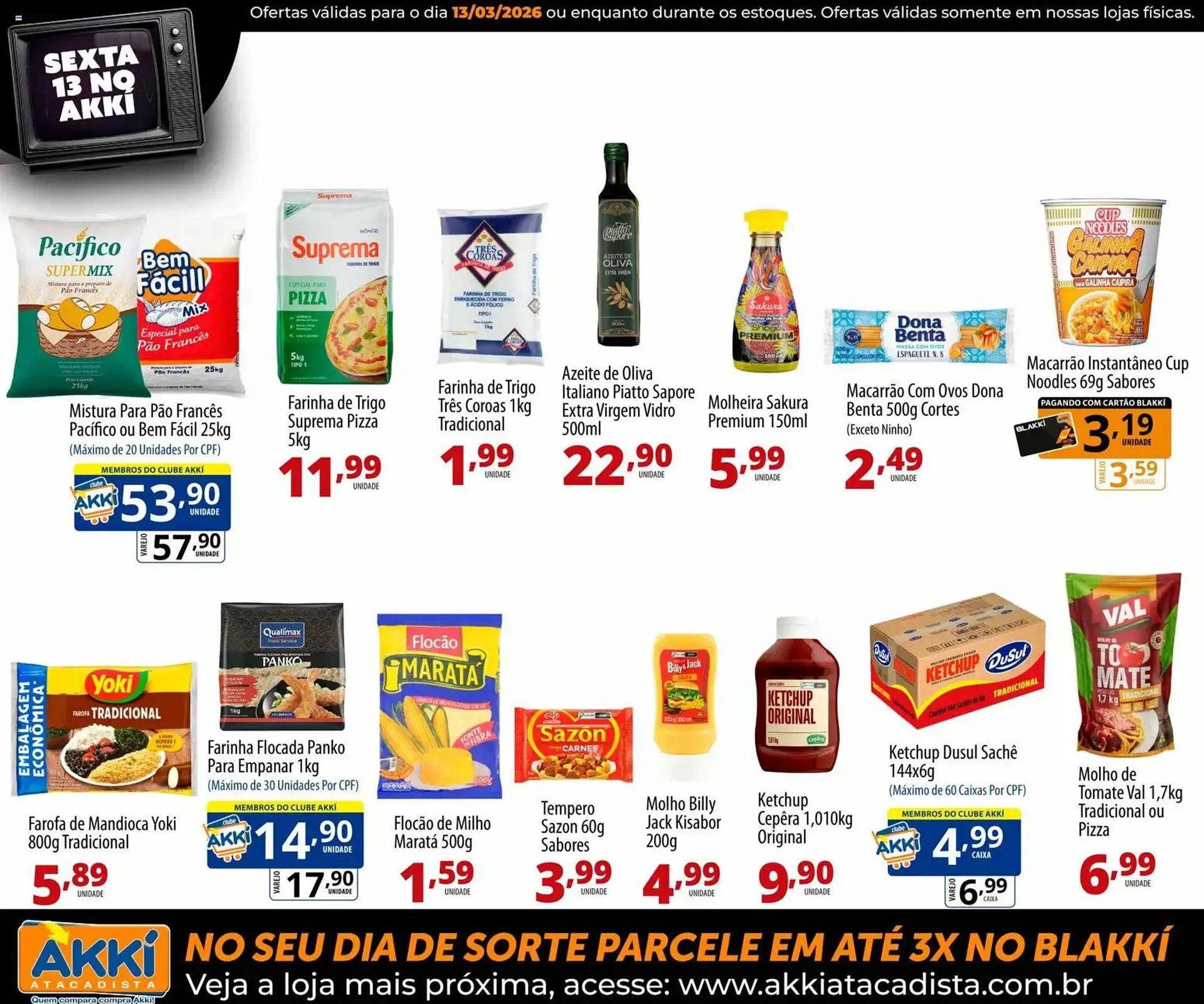 Encarte de Folheto Akki Atacadista 13 de março até 13 de março 2026 - Pagina 7