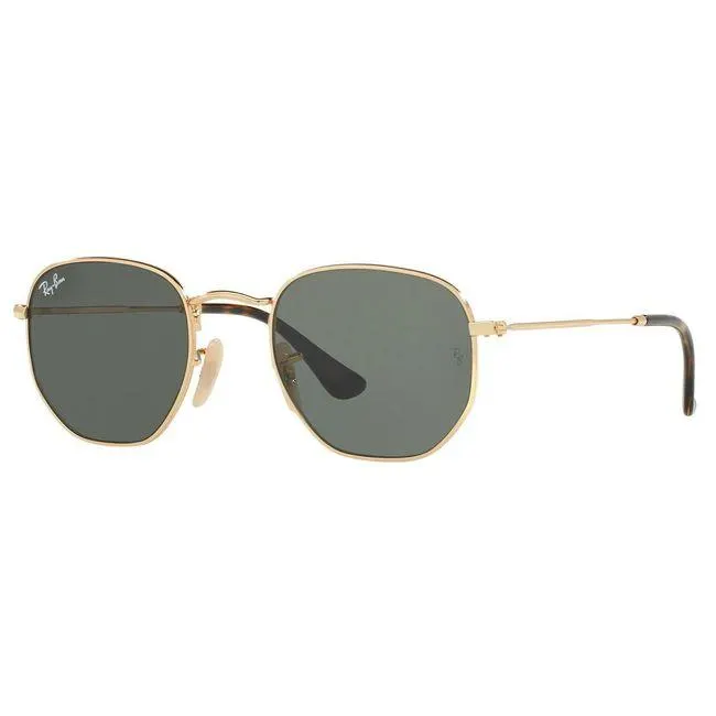 Óculos de sol Ray Ban, modelo RB3548NL, cor Dourado, tamanho 51