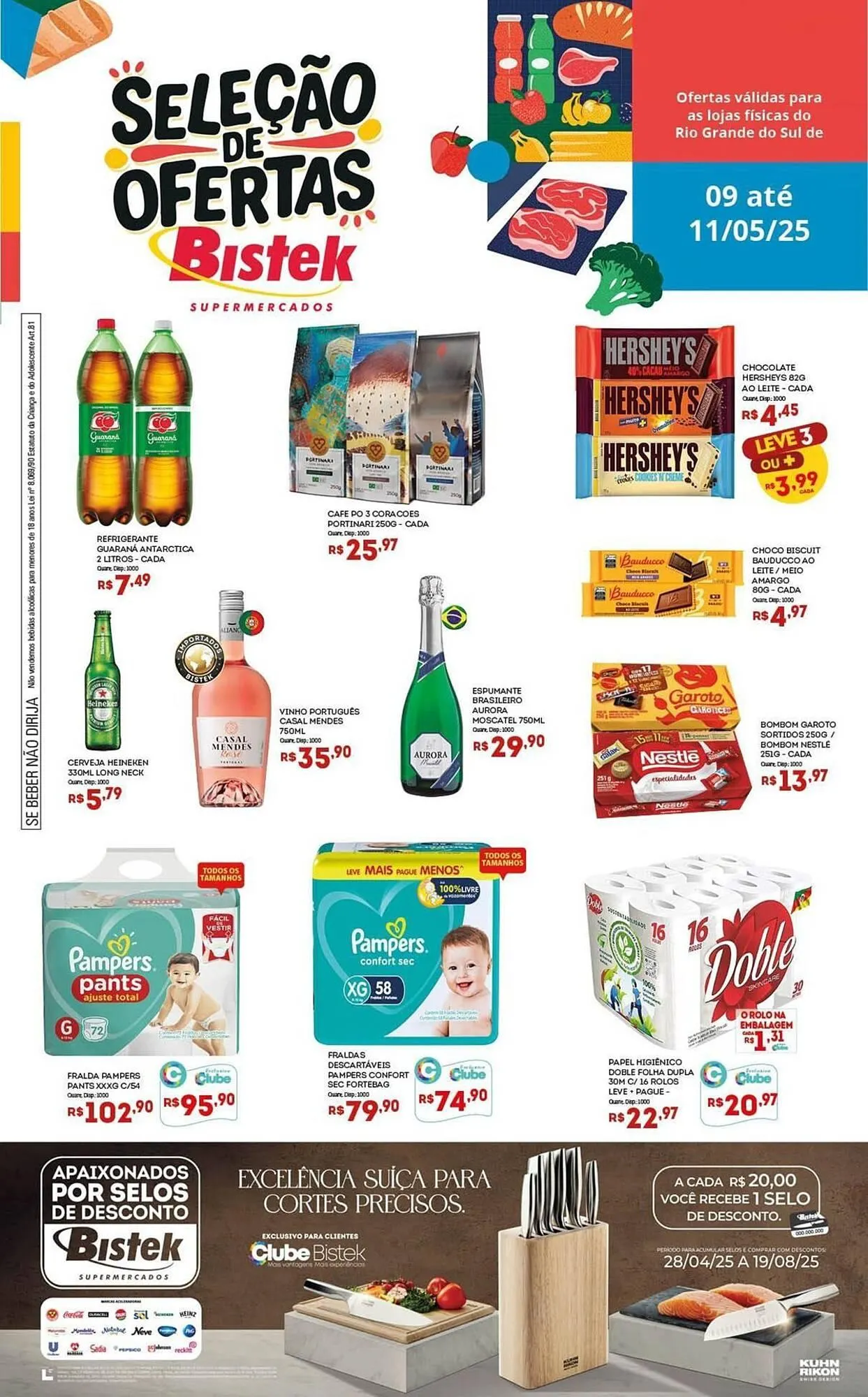 Encarte de Catálogo Bistek Supermercados 9 de maio até 11 de maio 2025 - Pagina 1
