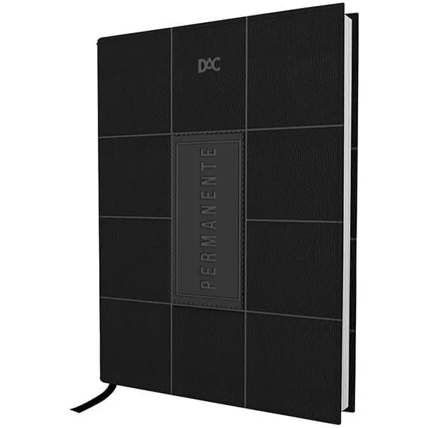 Agenda Permanente A5, Preta, 336 páginas, 4112, DAC - PT 1 UN