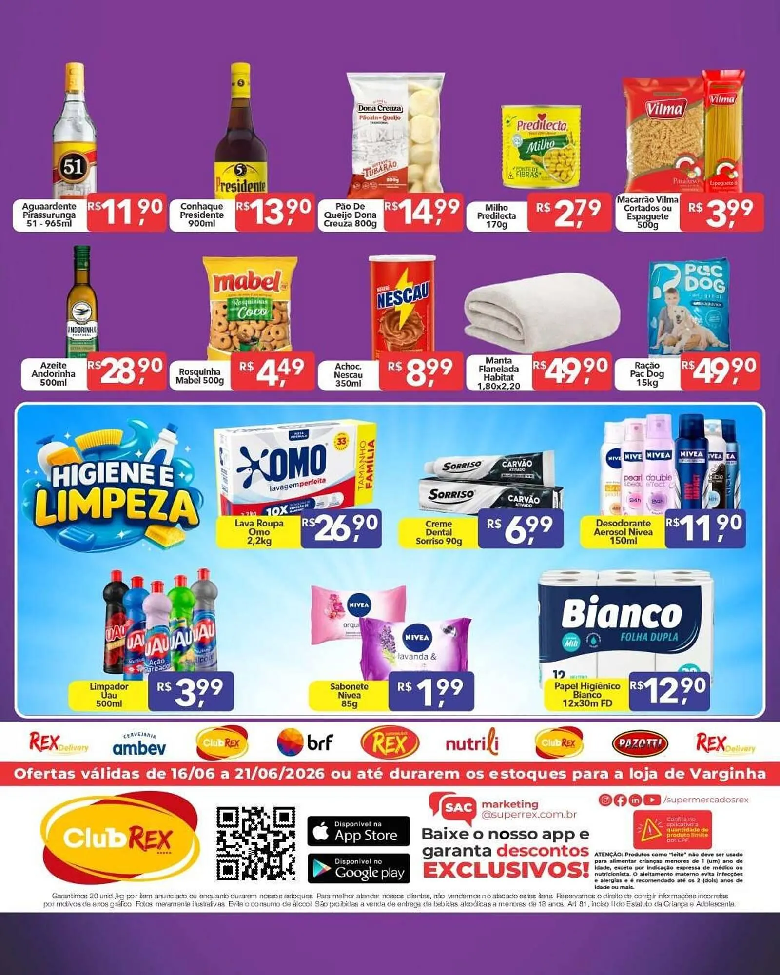 Encarte de Catálogo Supermercados Rex 16 de junho até 21 de junho 2026 - Pagina 2